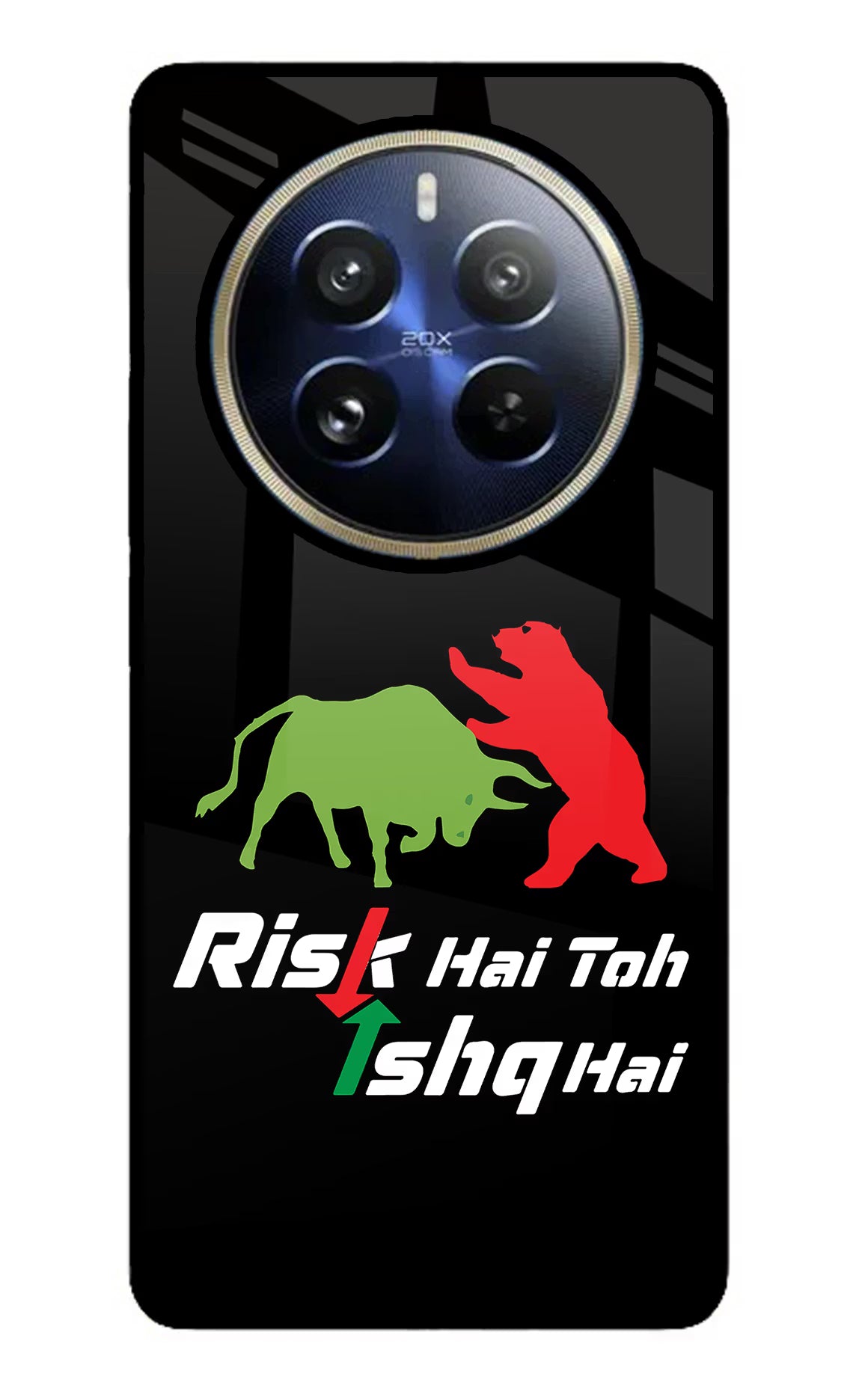 Risk Hai Toh Ishq Hai Realme 12 Pro 5G/12 Pro+ 5G Glass Case - Risk Hai Toh Ishq Hai Realme 12 Pro 5G/12 Pro+ 5G Glass Case Risk Hai Toh Ishq Hai Realme 12 Pro 5G/12 Pro+ 5G Glass Case