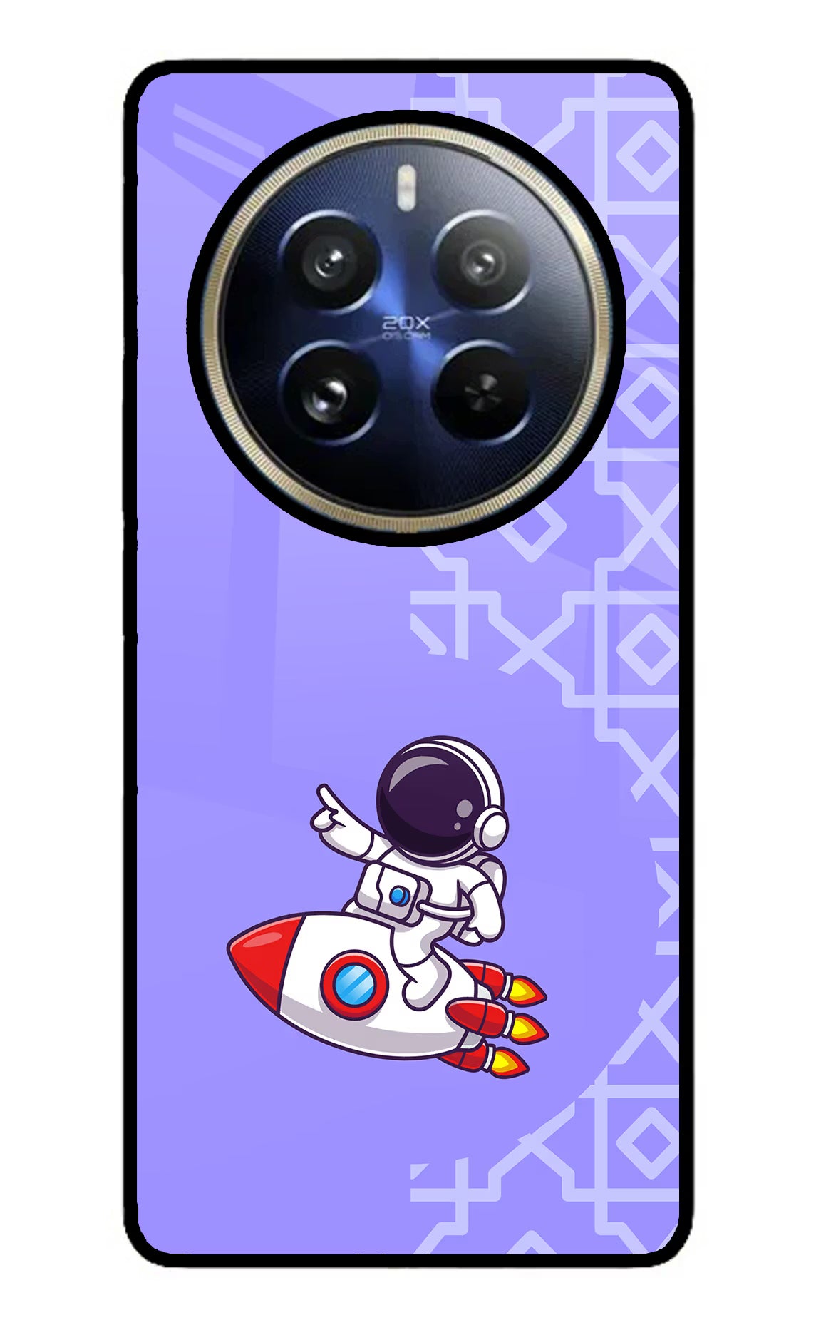 Cute Astronaut Realme 12 Pro 5G/12 Pro+ 5G Glass Case - Cute Astronaut Realme 12 Pro 5G/12 Pro+ 5G Glass Case Cute Astronaut Realme 12 Pro 5G/12 Pro+ 5G Glass Case