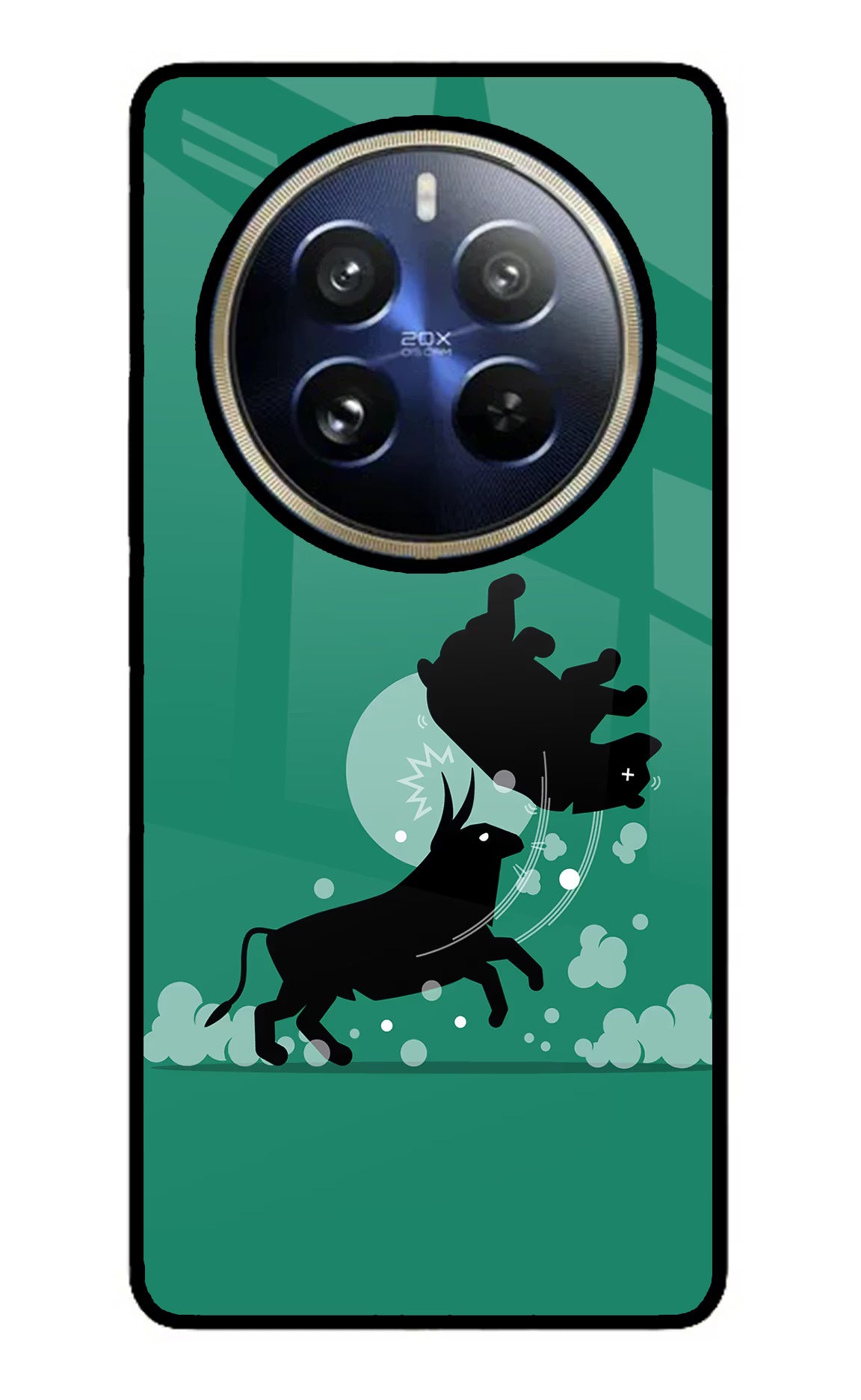 Bull Conqueror Realme 12 Pro 5G/12 Pro+ 5G Glass Case - Bull Conqueror Realme 12 Pro 5G/12 Pro+ 5G Glass Case Bull Conqueror Realme 12 Pro 5G/12 Pro+ 5G Glass Case
