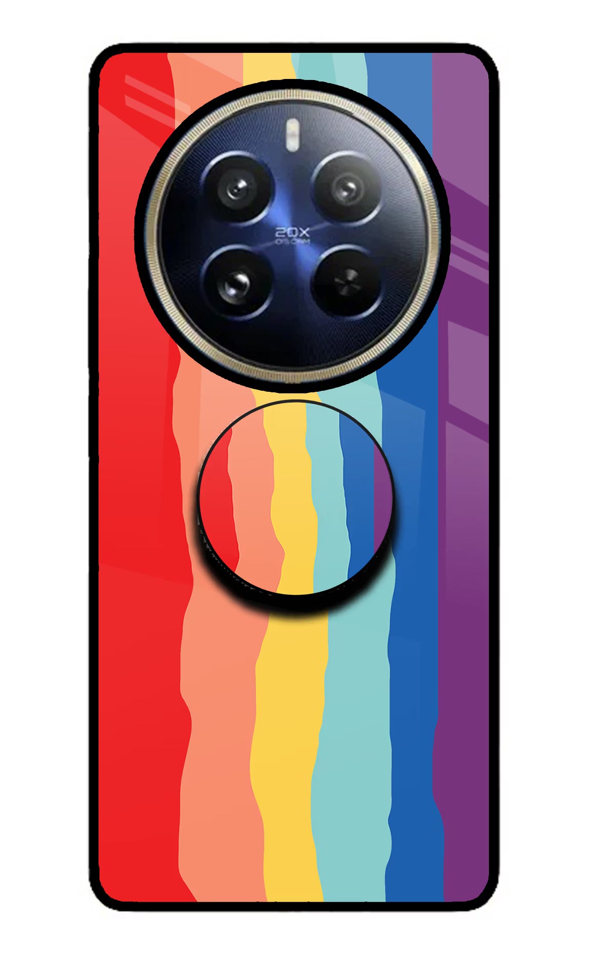 Rainbow Realme 12 Pro 5G/12 Pro+ 5G Glass Case - Rainbow Realme 12 Pro 5G/12 Pro+ 5G Glass Case Rainbow Realme 12 Pro 5G/12 Pro+ 5G Glass Case