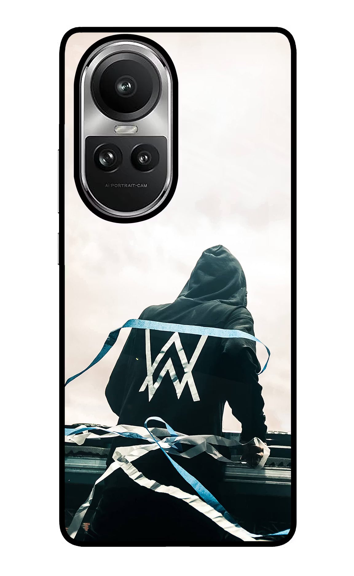 Alan Walker Oppo Reno10 5G/10 Pro 5G Back Cover - Alan Walker Oppo Reno10 5G/10 Pro 5G Glass Case Back Cover by Casekaro Alan Walker Oppo Reno10 5G/10 Pro 5G Glass Case Back Cover by Casekaro