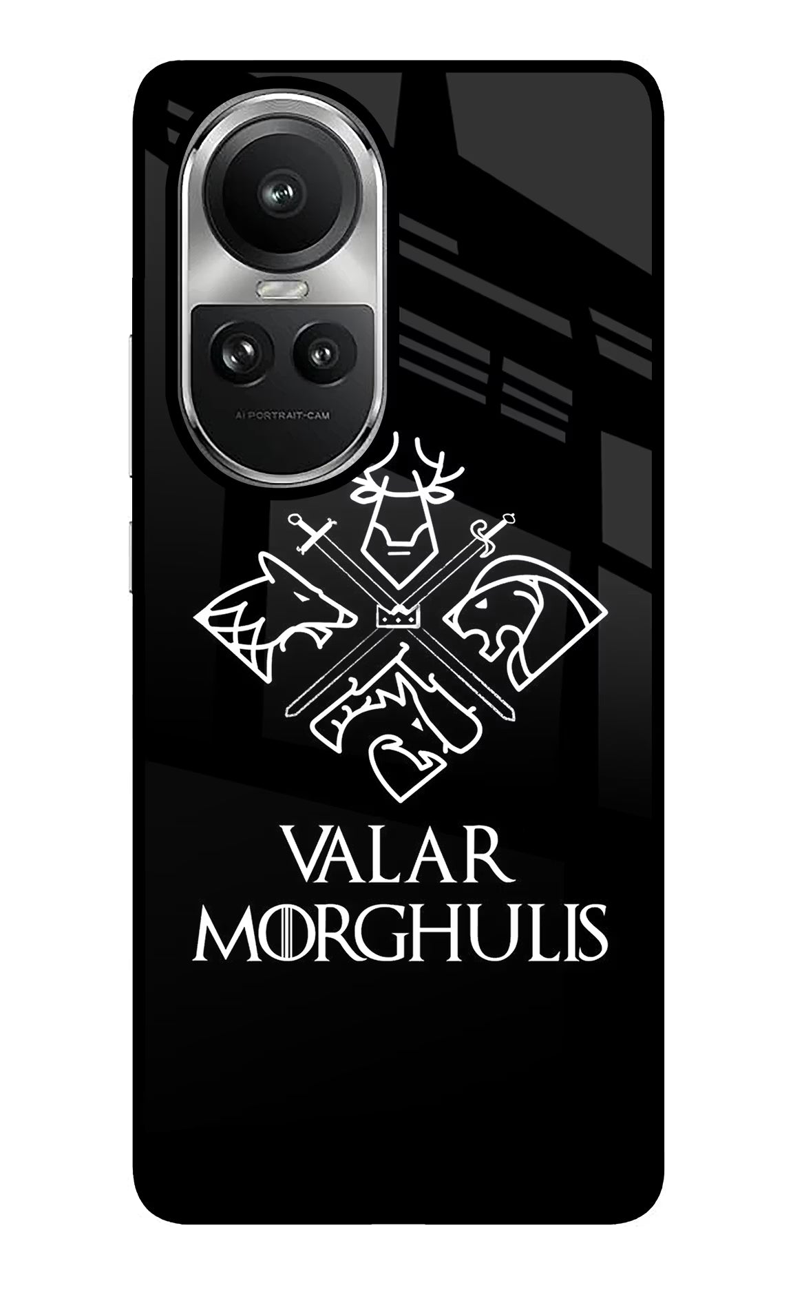Valar Morghulis | Game Of Thrones Oppo Reno10 5G/10 Pro 5G Back Cover - Valar Morghulis | Game Of Thrones Oppo Reno10 5G/10 Pro 5G Glass Case Back Cover by Casekaro Valar Morghulis | Game Of Thrones Oppo Reno10 5G/10 Pro 5G Glass Case Back Cover by Casekaro