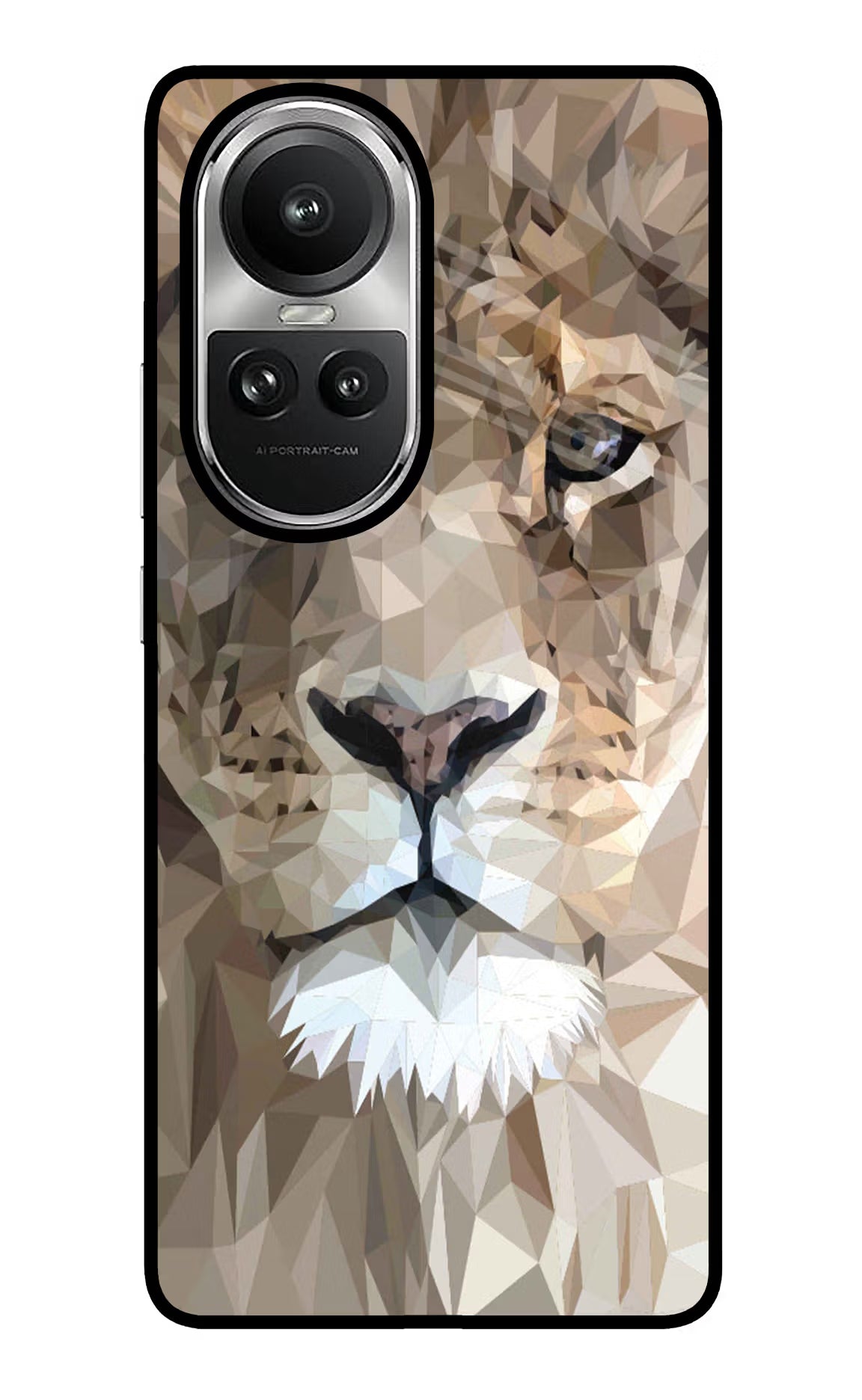 Lion Art Oppo Reno10 5G/10 Pro 5G Glass Case - Lion Art Oppo Reno10 5G/10 Pro 5G Glass Case Lion Art Oppo Reno10 5G/10 Pro 5G Glass Case