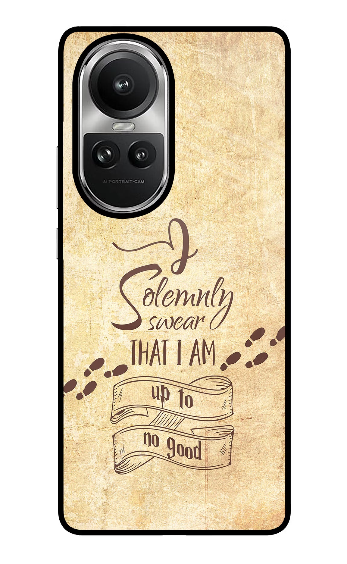 I Solemnly swear that i up to no good Oppo Reno10 5G/10 Pro 5G Back Cover - I Solemnly swear that i up to no good Oppo Reno10 5G/10 Pro 5G Glass Case Back Cover by Casekaro I Solemnly swear that i up to no good Oppo Reno10 5G/10 Pro 5G Glass Case Back Cover by Casekaro