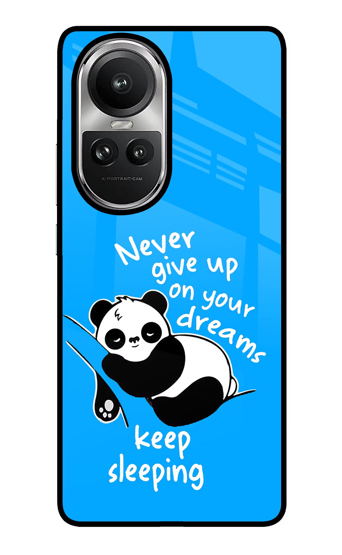 Keep Sleeping Oppo Reno10 5G/10 Pro 5G Back Cover - Keep Sleeping Oppo Reno10 5G/10 Pro 5G Glass Case Back Cover by Casekaro Keep Sleeping Oppo Reno10 5G/10 Pro 5G Glass Case Back Cover by Casekaro
