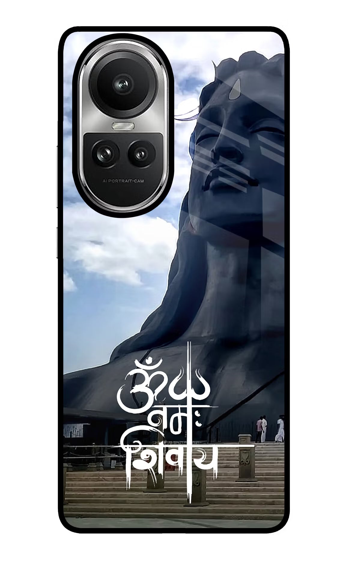 Om Namah Shivay Oppo Reno10 5G/10 Pro 5G Back Cover - Om Namah Shivay Oppo Reno10 5G/10 Pro 5G Glass Case Back Cover by Casekaro Om Namah Shivay Oppo Reno10 5G/10 Pro 5G Glass Case Back Cover by Casekaro