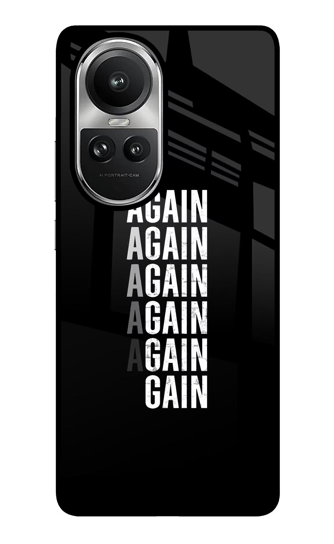 Again Again Gain Oppo Reno10 5G/10 Pro 5G Glass Case - Again Again Gain Oppo Reno10 5G/10 Pro 5G Glass Case Again Again Gain Oppo Reno10 5G/10 Pro 5G Glass Case