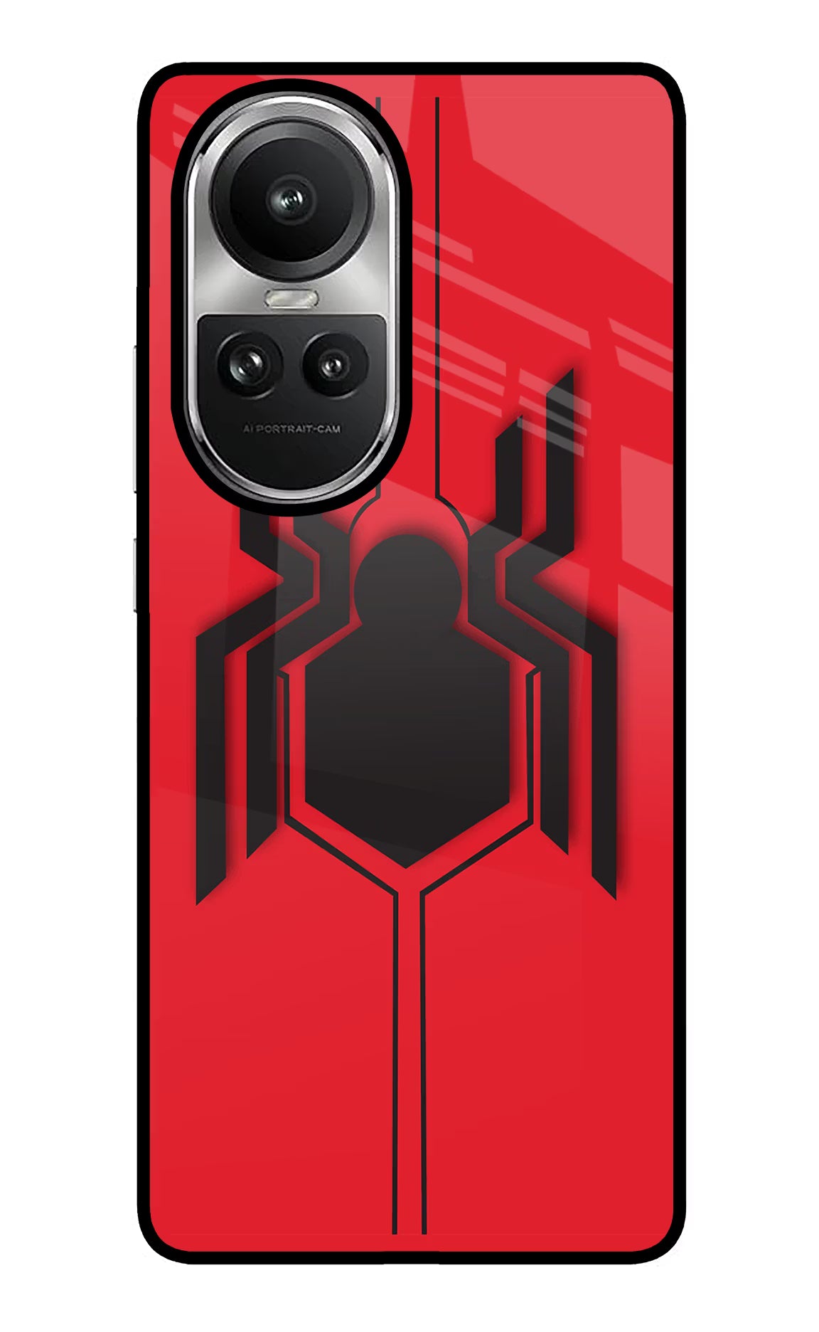 Spider Oppo Reno10 5G/10 Pro 5G Back Cover - Spider Oppo Reno10 5G/10 Pro 5G Glass Case Back Cover by Casekaro Spider Oppo Reno10 5G/10 Pro 5G Glass Case Back Cover by Casekaro