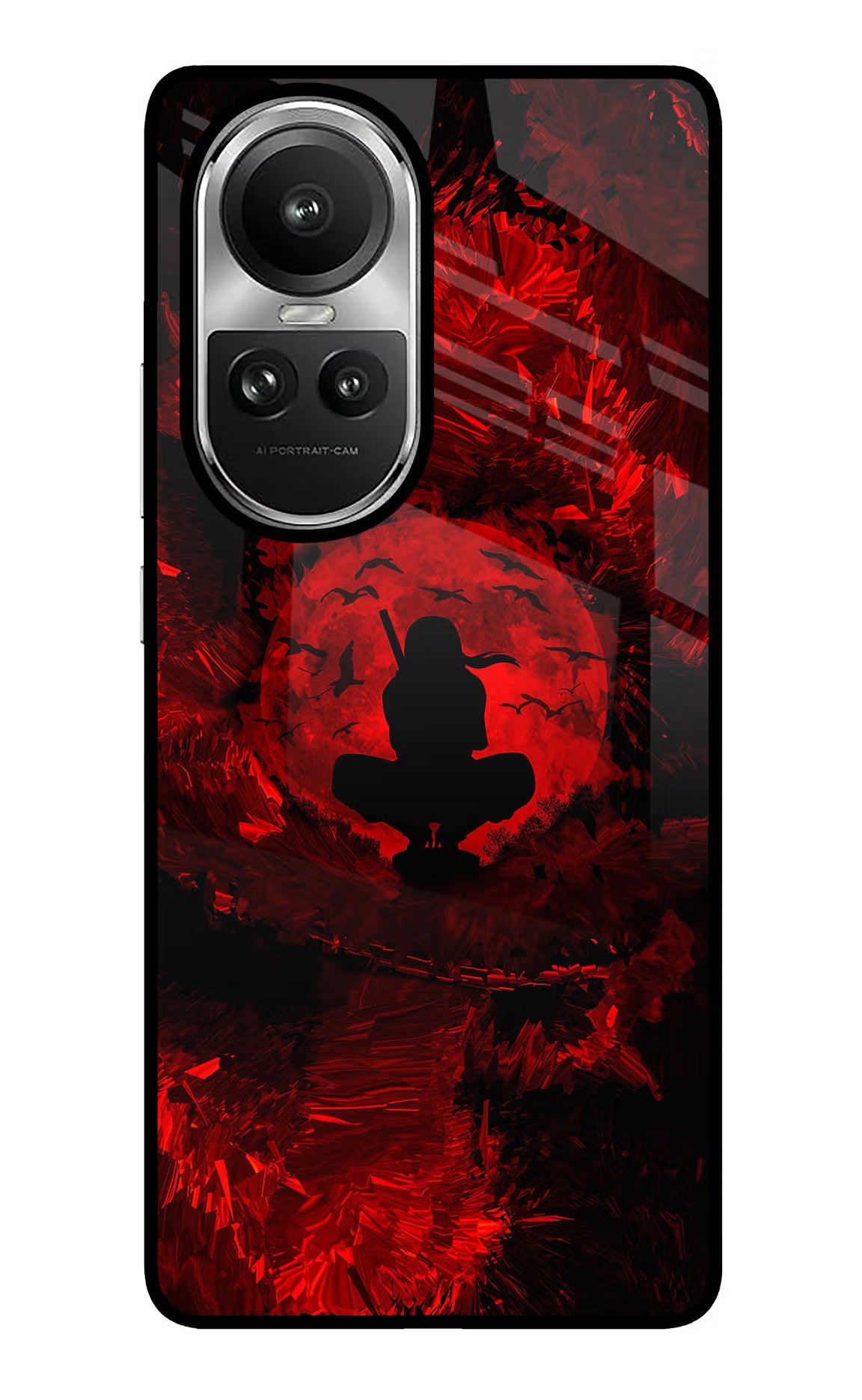 Itachi Uchiha Oppo Reno10 5G/10 Pro 5G Glass Case - Itachi Uchiha Oppo Reno10 5G/10 Pro 5G Glass Case Itachi Uchiha Oppo Reno10 5G/10 Pro 5G Glass Case