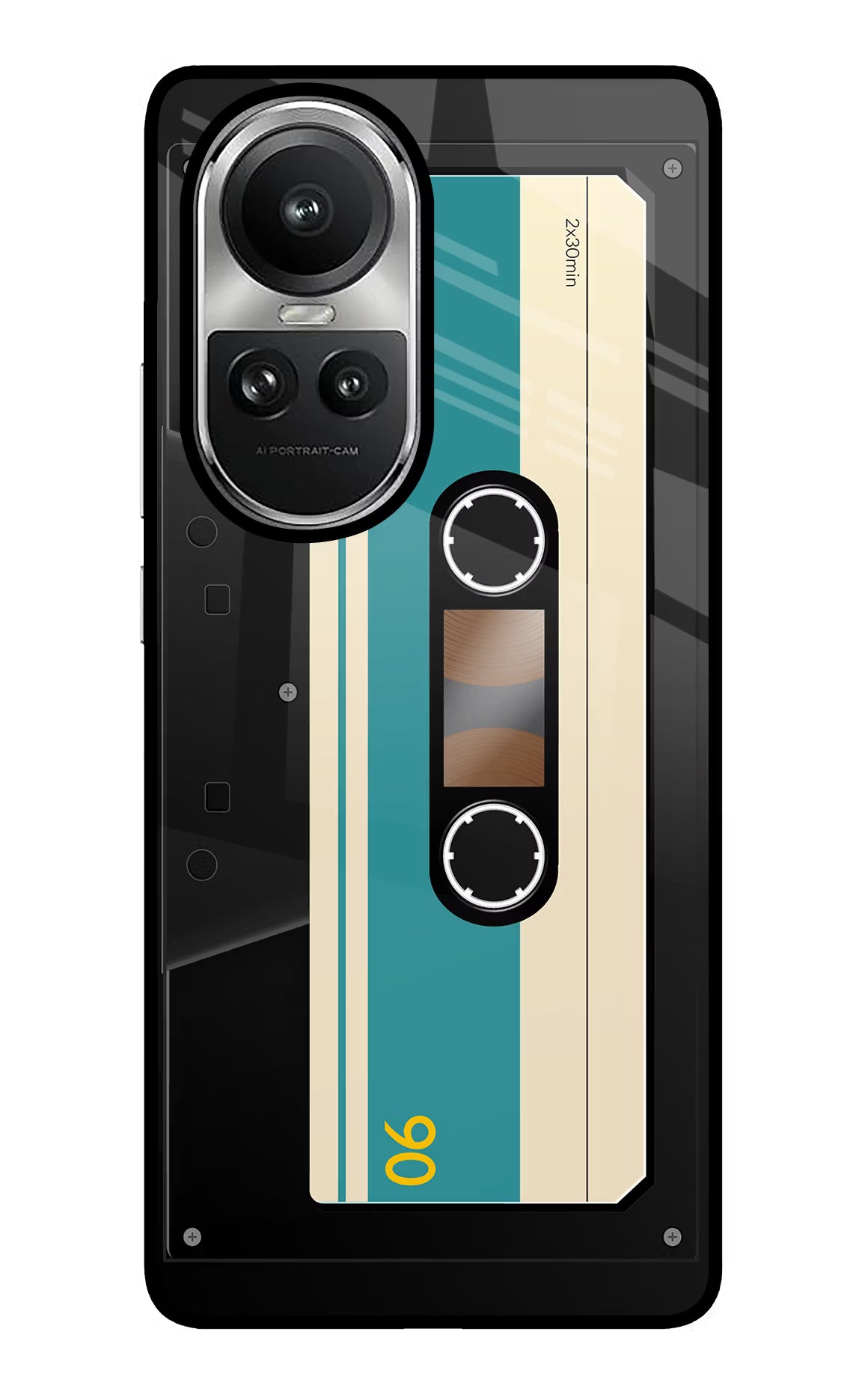 Cassette Oppo Reno10 5G/10 Pro 5G Glass Case - Cassette Oppo Reno10 5G/10 Pro 5G Glass Case Cassette Oppo Reno10 5G/10 Pro 5G Glass Case