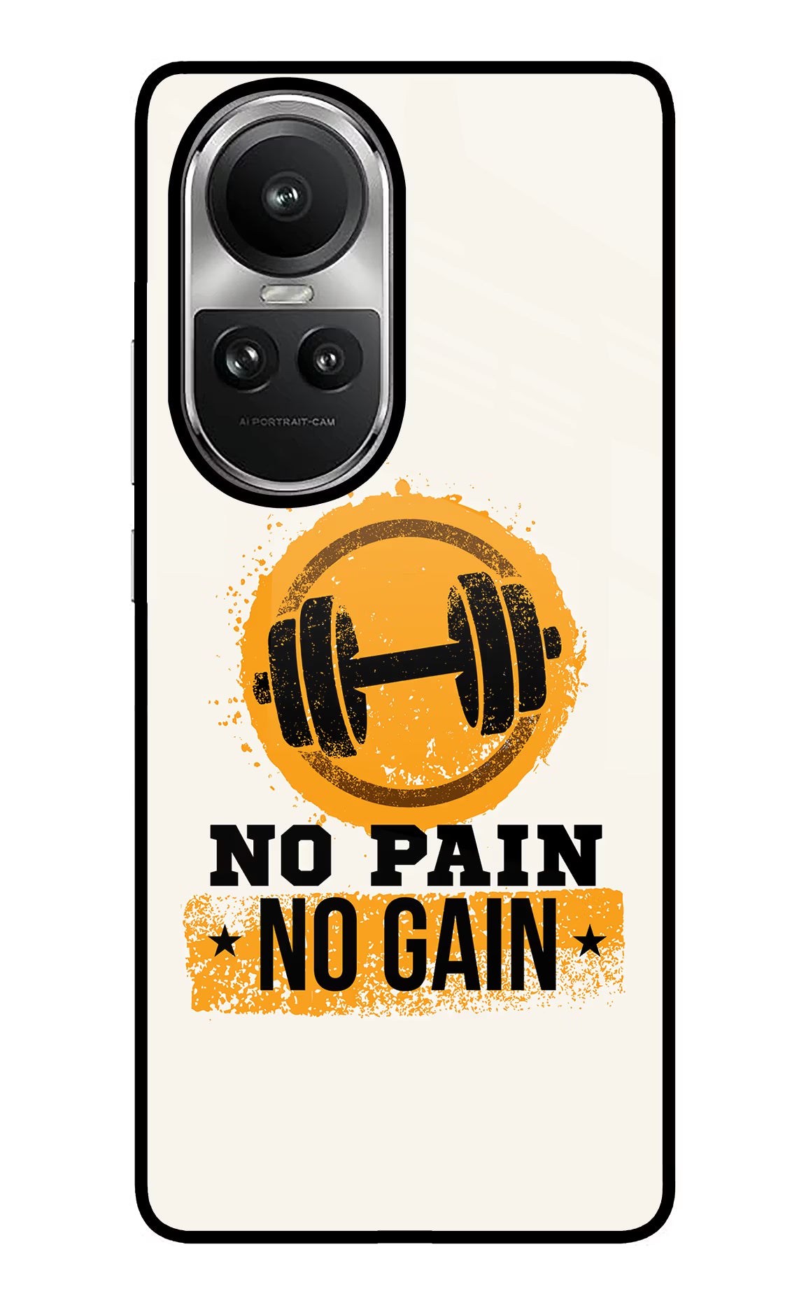 No Pain No Gain Oppo Reno10 5G/10 Pro 5G Glass Case - No Pain No Gain Oppo Reno10 5G/10 Pro 5G Glass Case No Pain No Gain Oppo Reno10 5G/10 Pro 5G Glass Case