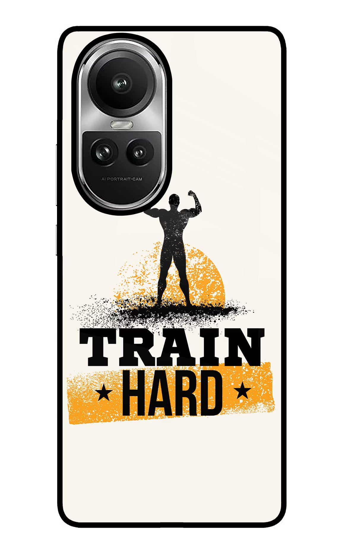 Train Hard Oppo Reno10 5G/10 Pro 5G Glass Case - Train Hard Oppo Reno10 5G/10 Pro 5G Glass Case Train Hard Oppo Reno10 5G/10 Pro 5G Glass Case