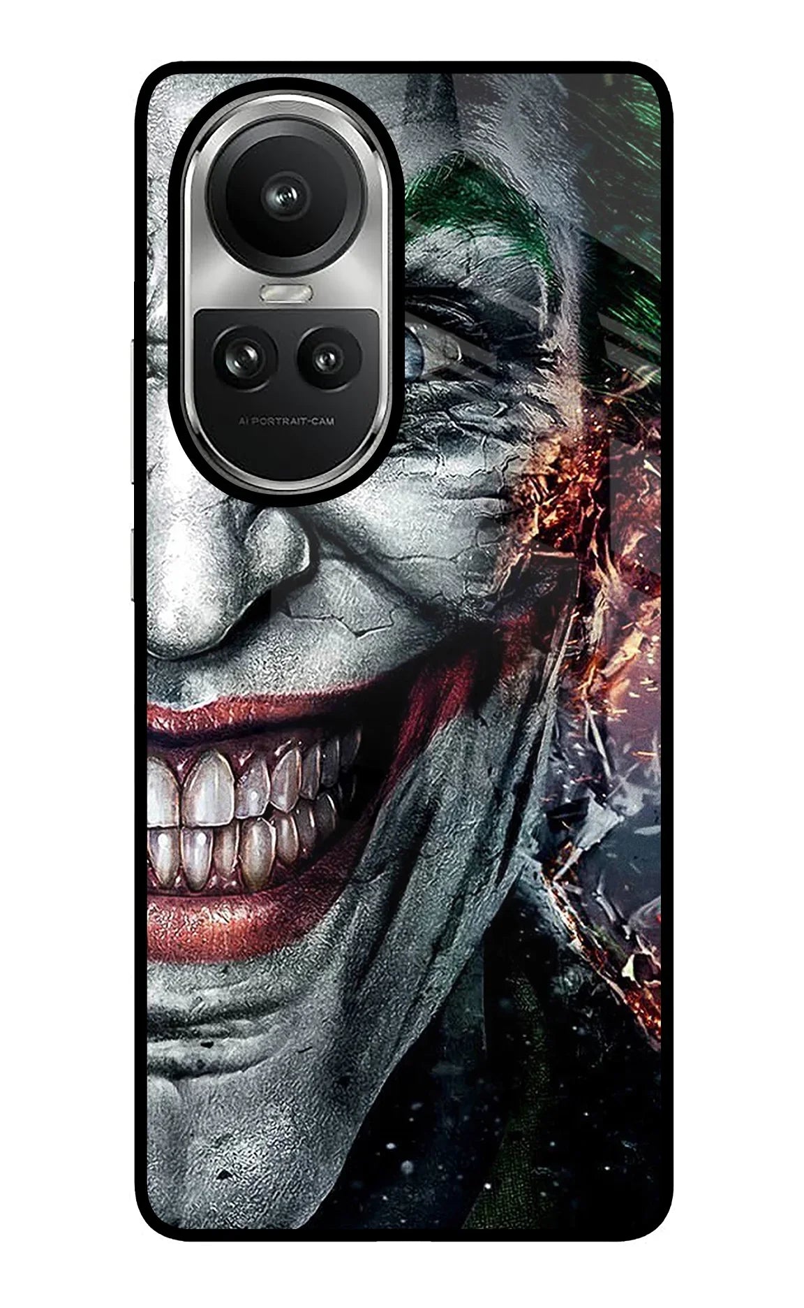 Joker Cam Oppo Reno10 5G/10 Pro 5G Glass Case - Joker Cam Oppo Reno10 5G/10 Pro 5G Glass Case Joker Cam Oppo Reno10 5G/10 Pro 5G Glass Case