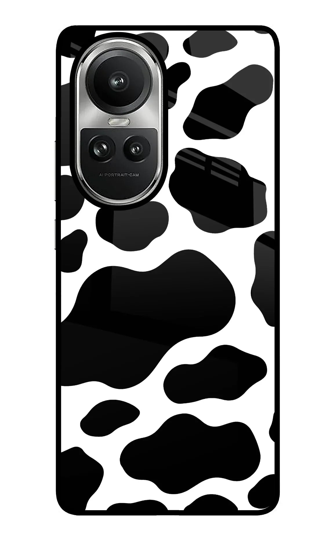 Cow Spots Oppo Reno10 5G/10 Pro 5G Glass Case - Cow Spots Oppo Reno10 5G/10 Pro 5G Glass Case Cow Spots Oppo Reno10 5G/10 Pro 5G Glass Case