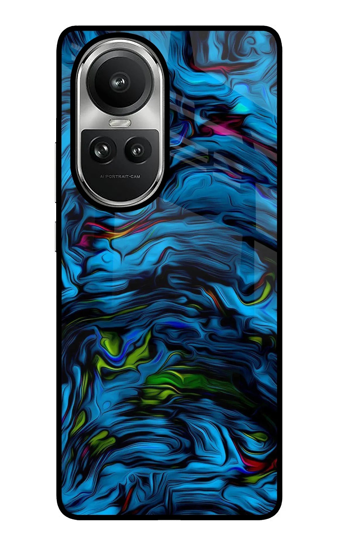Dark Blue Abstract Oppo Reno10 5G/10 Pro 5G Glass Case - Dark Blue Abstract Oppo Reno10 5G/10 Pro 5G Glass Case Dark Blue Abstract Oppo Reno10 5G/10 Pro 5G Glass Case