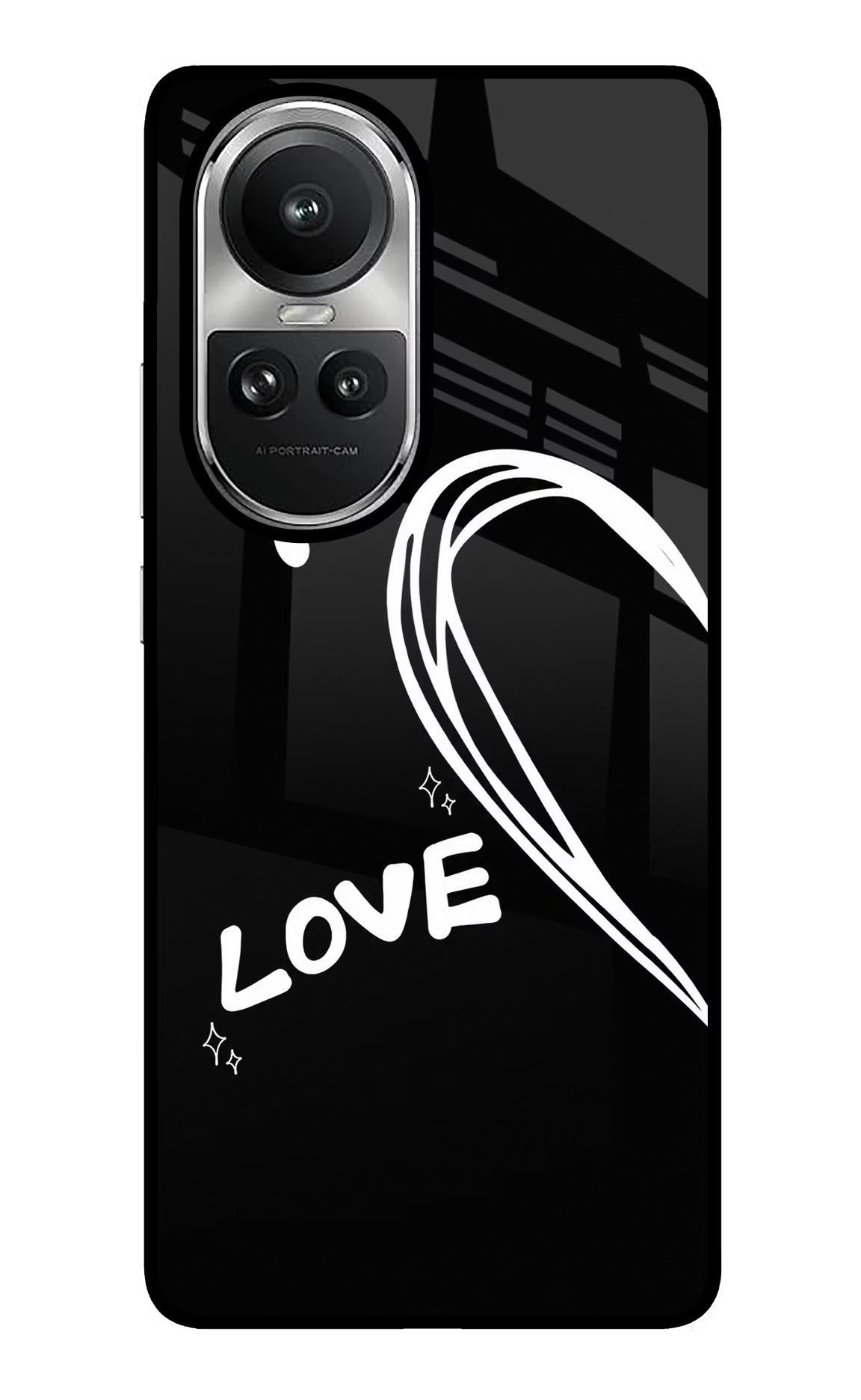Love Line Oppo Reno10 5G/10 Pro 5G Glass Case - Love Line Oppo Reno10 5G/10 Pro 5G Glass Case Love Line Oppo Reno10 5G/10 Pro 5G Glass Case