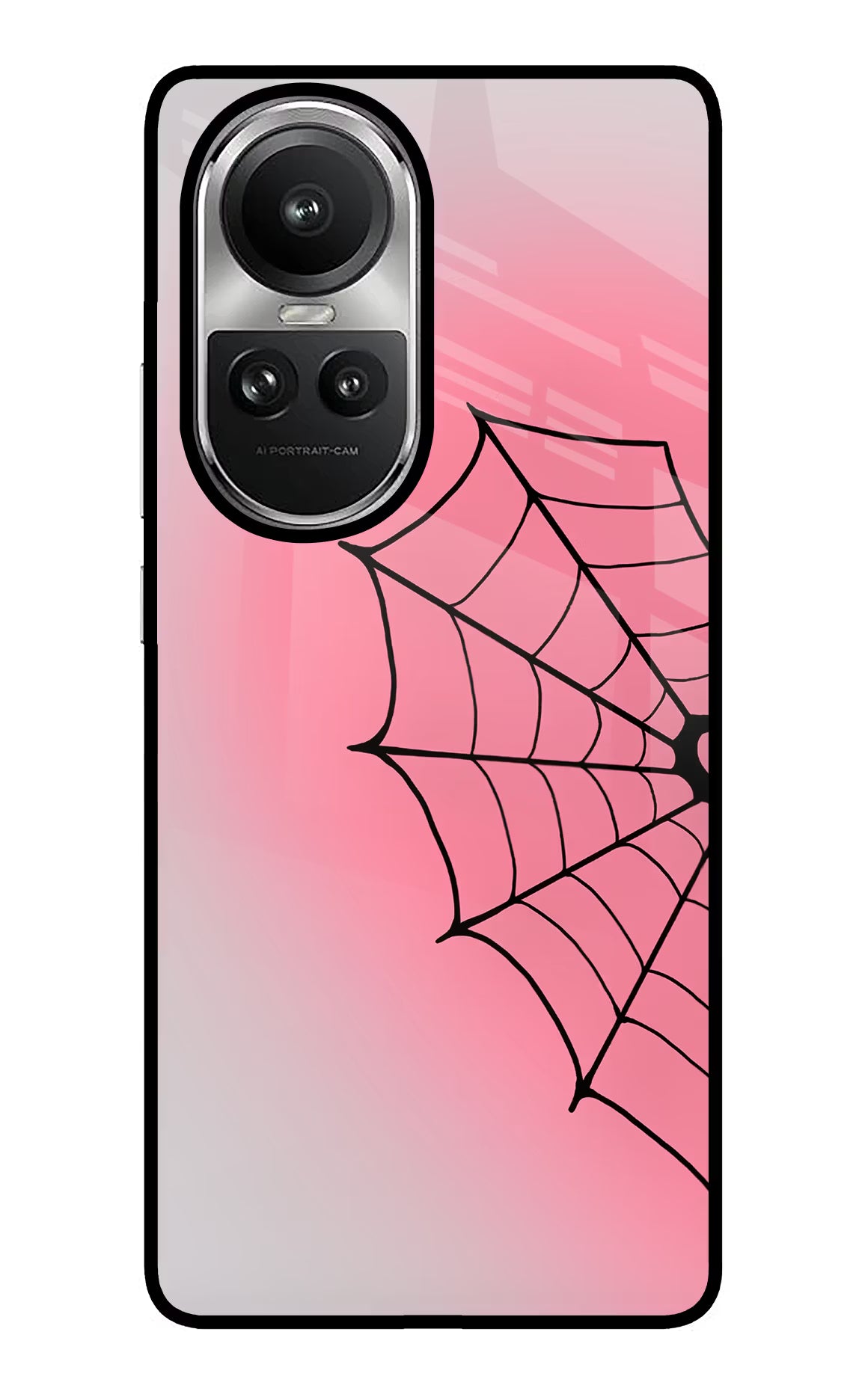 Pink Web Oppo Reno10 5G/10 Pro 5G Glass Case - Pink Web Oppo Reno10 5G/10 Pro 5G Glass Case Pink Web Oppo Reno10 5G/10 Pro 5G Glass Case