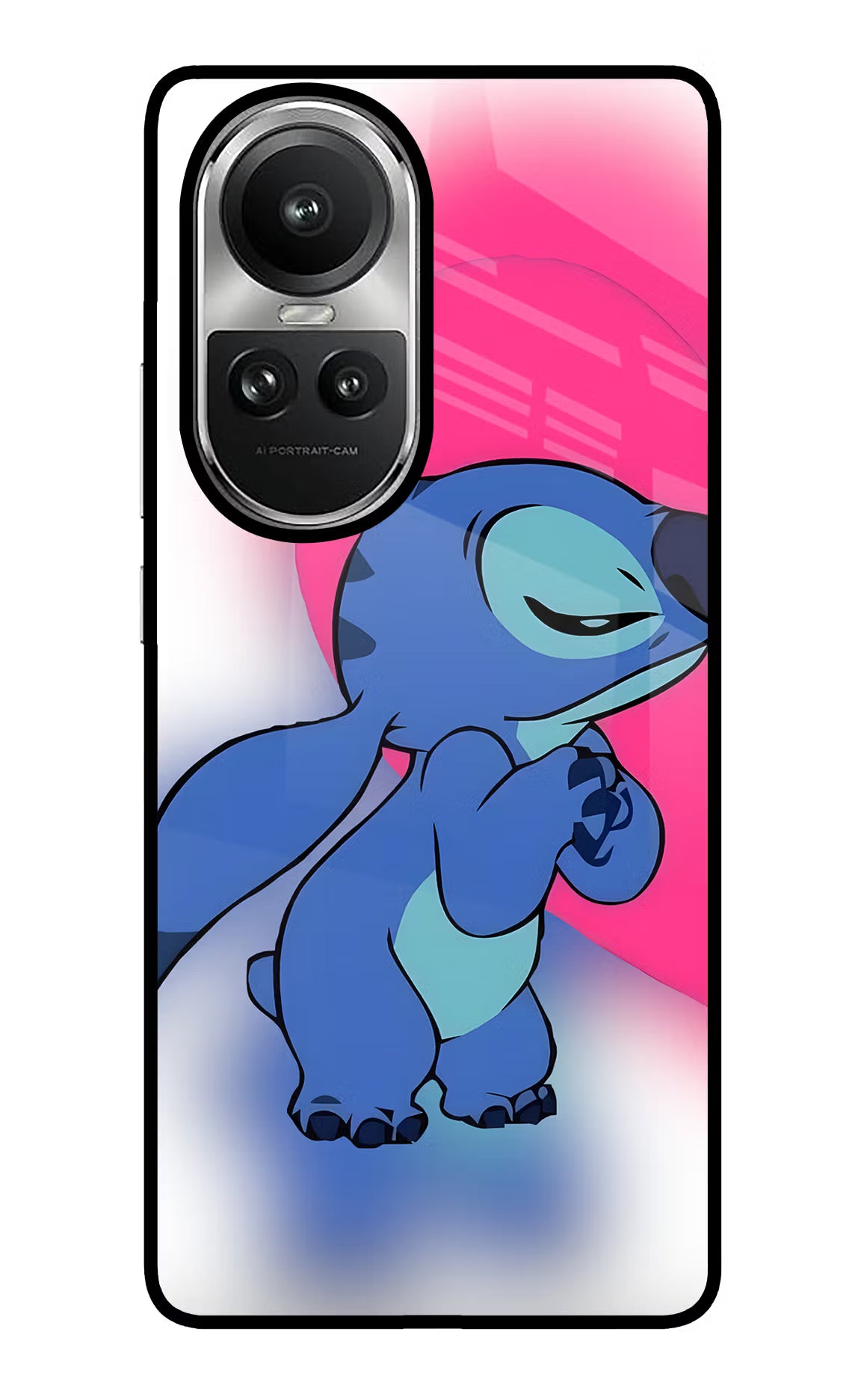 Stitch Hug Oppo Reno10 5G/10 Pro 5G Glass Case - Stitch Hug Oppo Reno10 5G/10 Pro 5G Glass Case Stitch Hug Oppo Reno10 5G/10 Pro 5G Glass Case