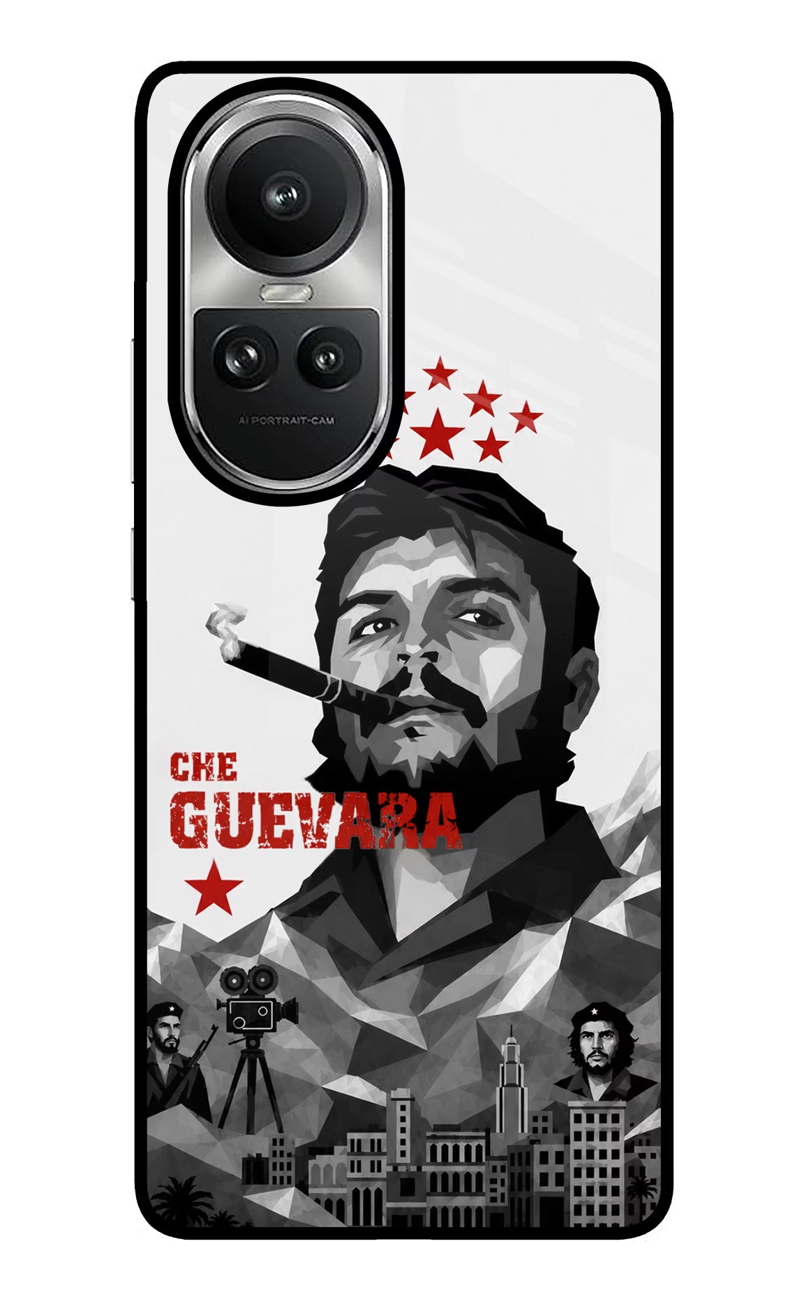 Che Guevara Iconic Oppo Reno10 5G/10 Pro 5G Glass Case - Che Guevara Iconic Oppo Reno10 5G/10 Pro 5G Glass Case Che Guevara Iconic Oppo Reno10 5G/10 Pro 5G Glass Case