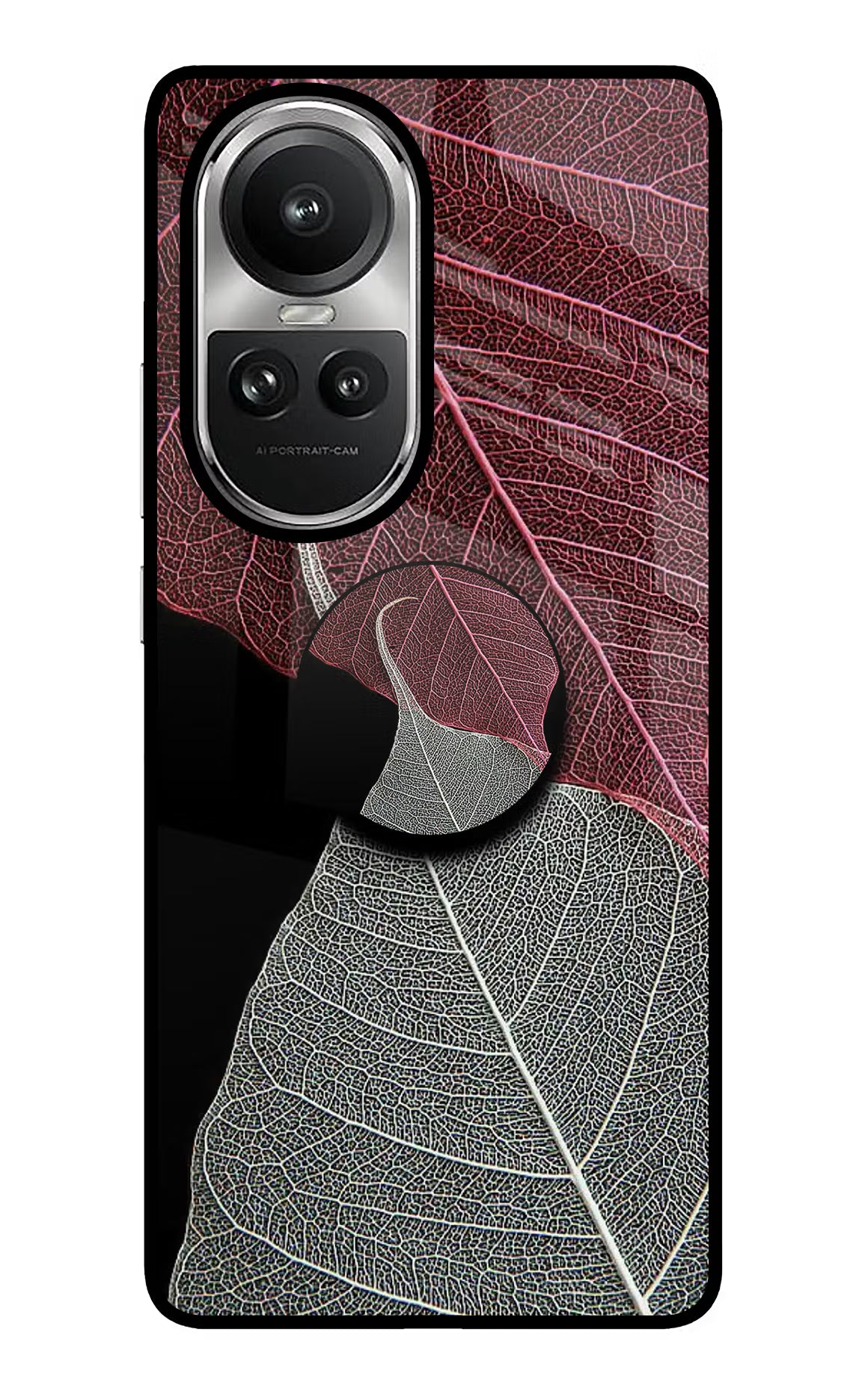 Leaf Pattern Oppo Reno10 5G/10 Pro 5G Pop Case - Leaf Pattern Oppo Reno10 5G/10 Pro 5G Pop Case by Casekaro Leaf Pattern Oppo Reno10 5G/10 Pro 5G Pop Case by Casekaro