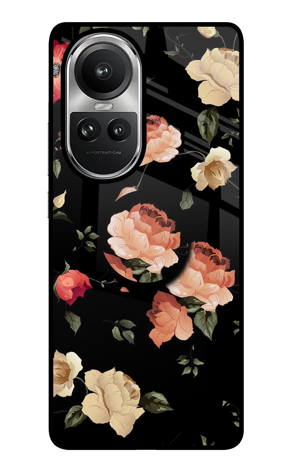 Flowers Oppo Reno10 5G/10 Pro 5G Pop Case - Flowers Oppo Reno10 5G/10 Pro 5G Pop Case by Casekaro Flowers Oppo Reno10 5G/10 Pro 5G Pop Case by Casekaro