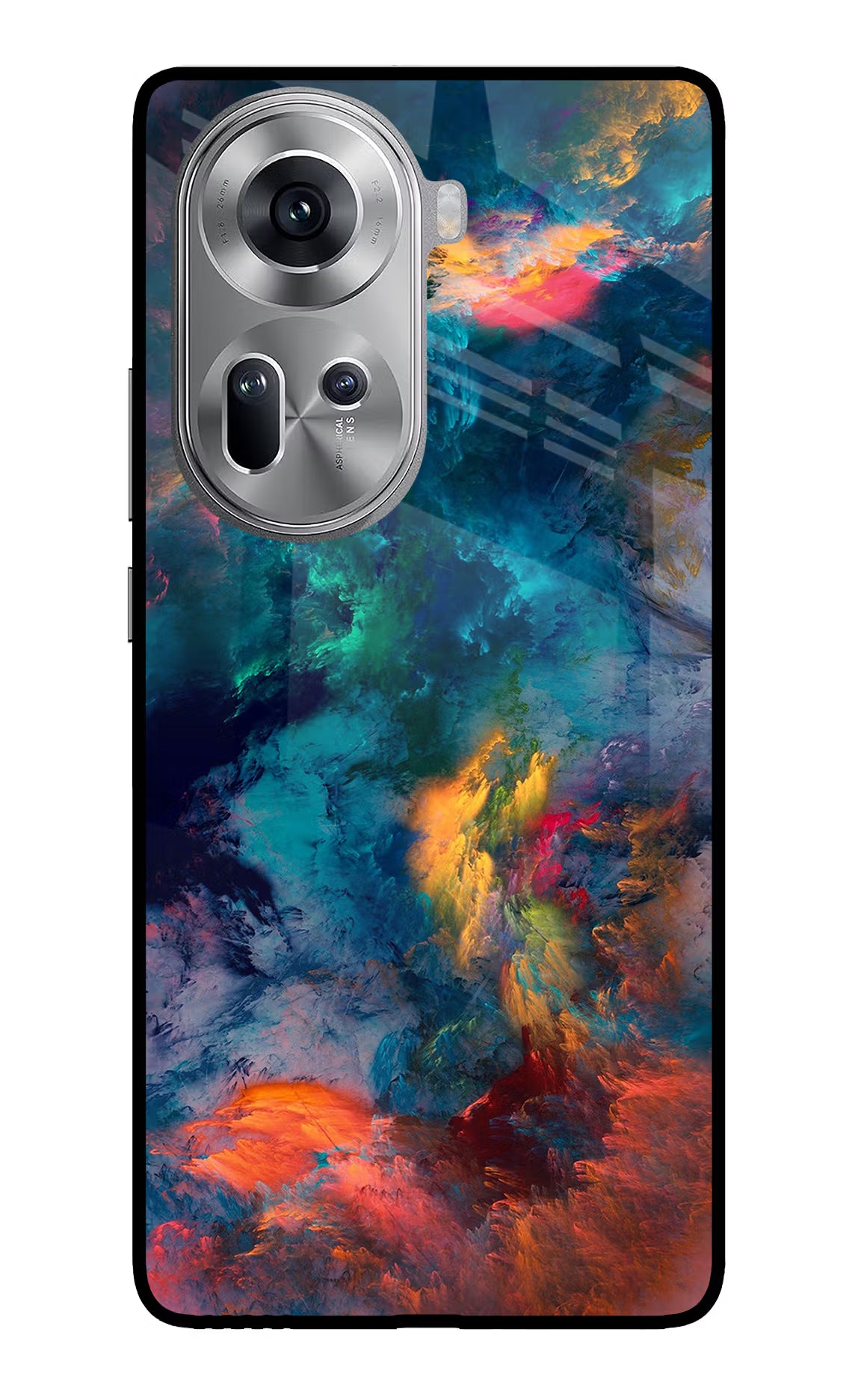 Artwork Paint Oppo Reno11 Glass Case - Artwork Paint Oppo Reno11 Glass Case Artwork Paint Oppo Reno11 Glass Case
