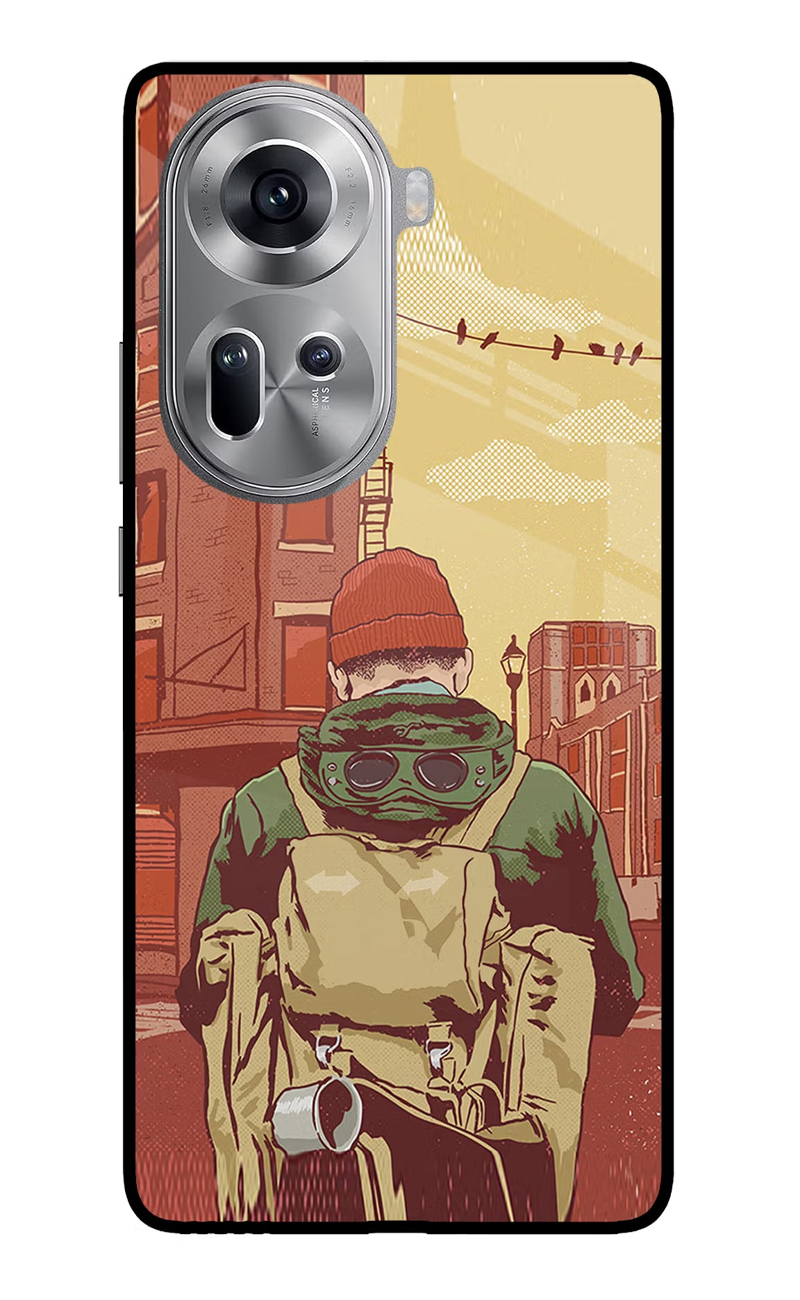 Adventurous Oppo Reno11 Glass Case - Adventurous Oppo Reno11 Glass Case Adventurous Oppo Reno11 Glass Case