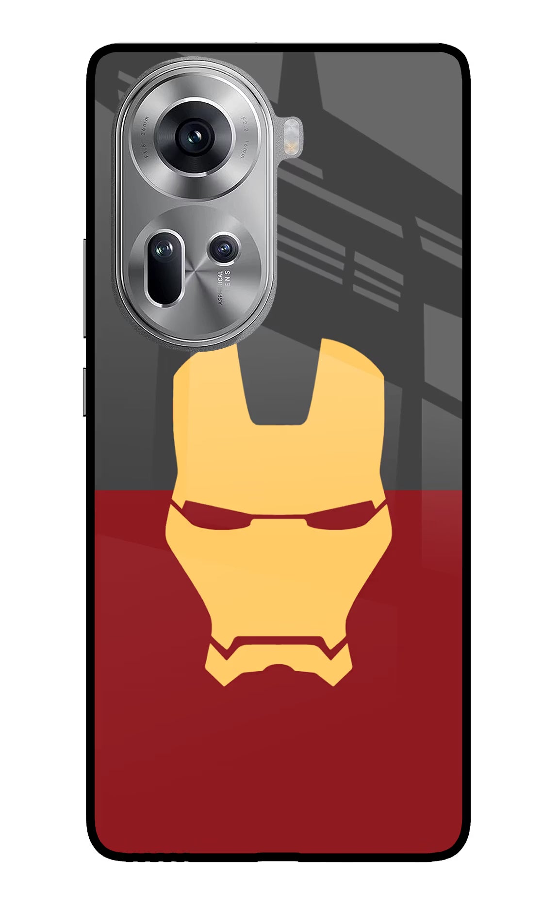 Ironman Oppo Reno11 Glass Case - Ironman Oppo Reno11 Glass Case Ironman Oppo Reno11 Glass Case