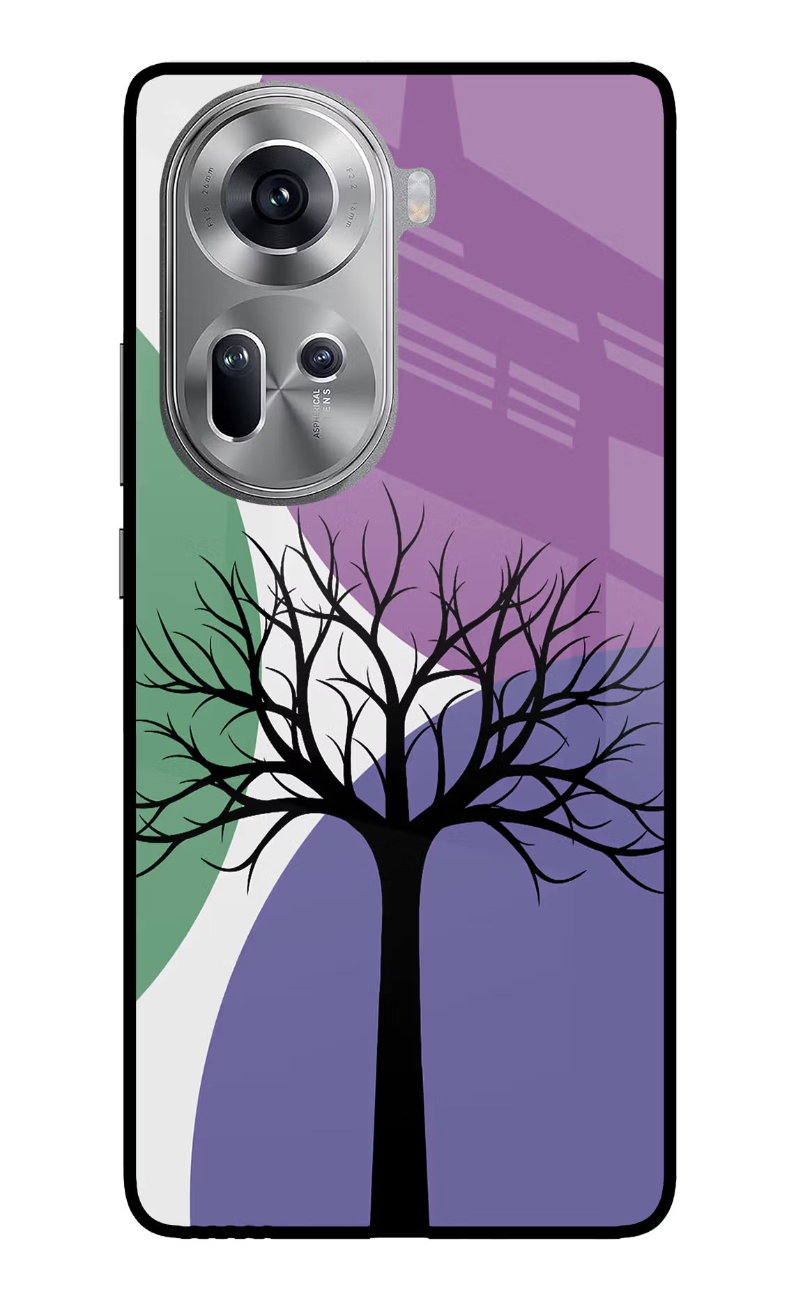 Tree Art Oppo Reno11 Glass Case - Tree Art Oppo Reno11 Glass Case Tree Art Oppo Reno11 Glass Case