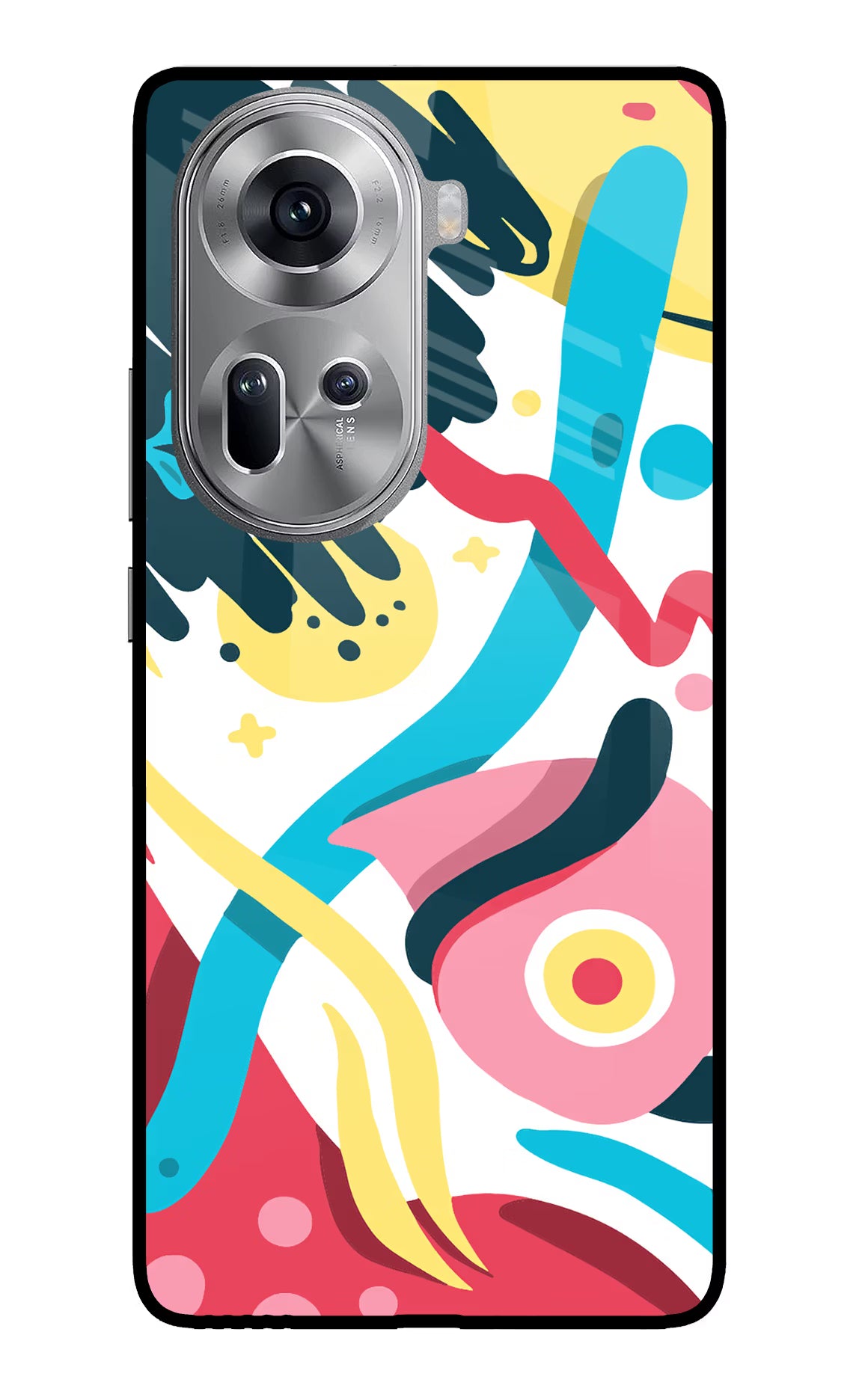 Trippy Oppo Reno11 Glass Case - Trippy Oppo Reno11 Glass Case Trippy Oppo Reno11 Glass Case