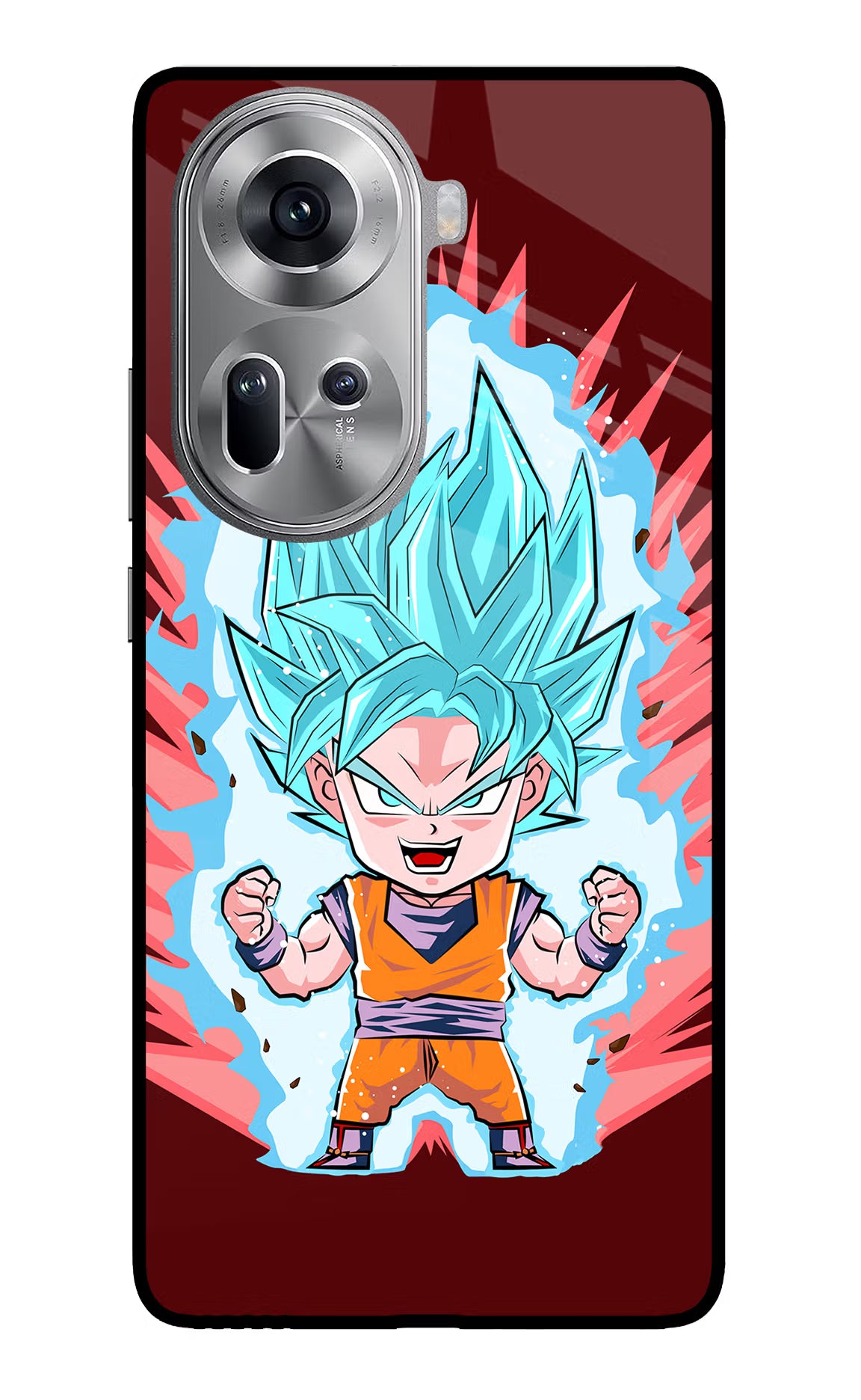 Goku Little Oppo Reno11 Glass Case - Goku Little Oppo Reno11 Glass Case Goku Little Oppo Reno11 Glass Case