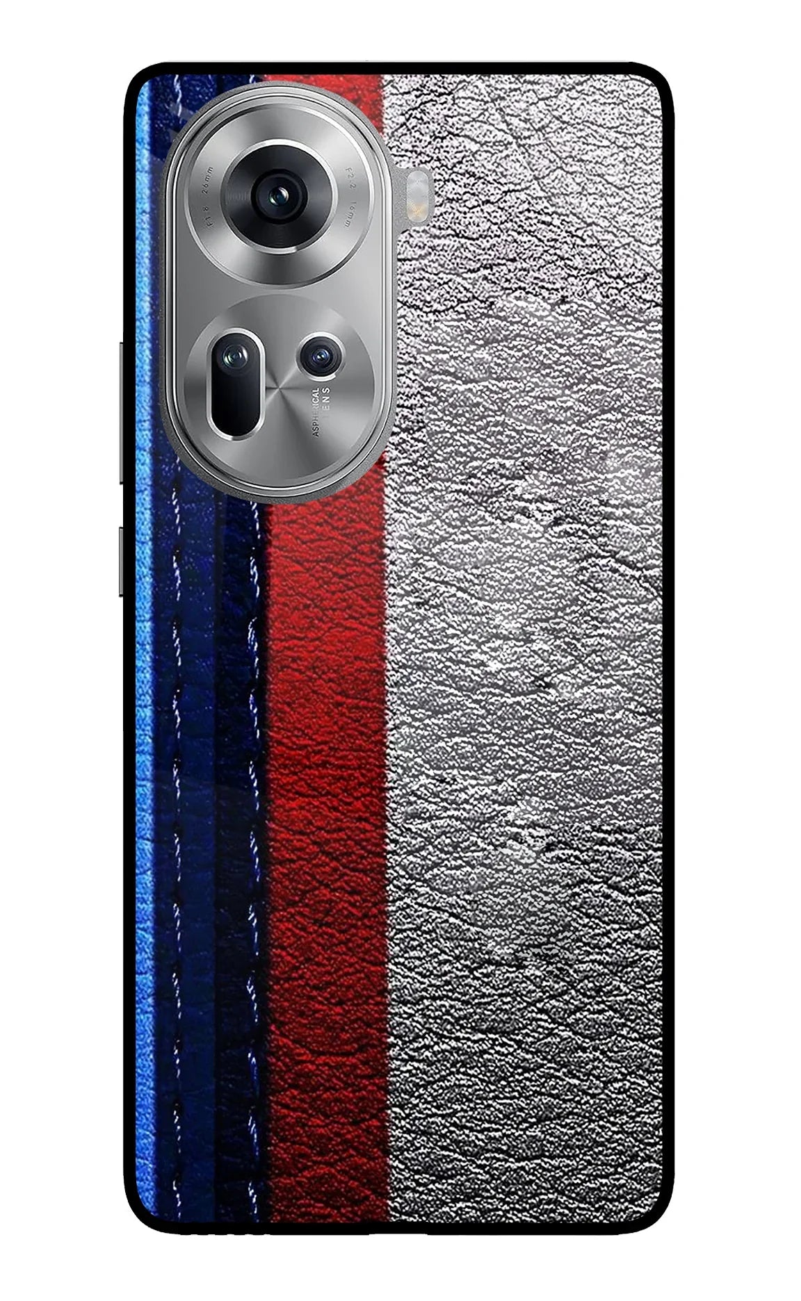 BMW Stripes Oppo Reno11 Glass Case - BMW Stripes Oppo Reno11 Glass Case BMW Stripes Oppo Reno11 Glass Case