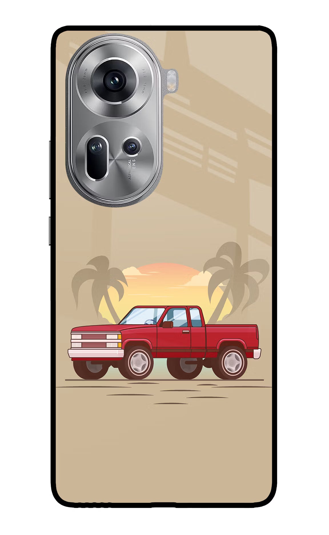 Desert Classic Drive Oppo Reno11 Glass Case - Desert Classic Drive Oppo Reno11 Glass Case Desert Classic Drive Oppo Reno11 Glass Case