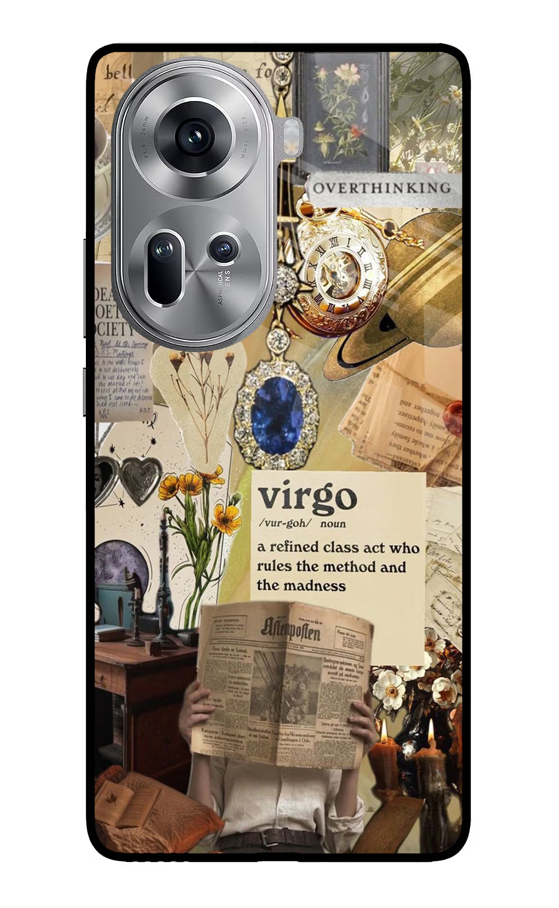Virgo Zodiac Oppo Reno11 Glass Case - Virgo Zodiac Oppo Reno11 Glass Case Virgo Zodiac Oppo Reno11 Glass Case