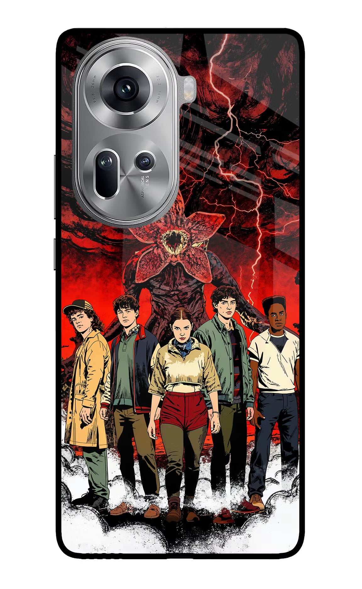 Ordinary Things Characters Oppo Reno11 Glass Case - Ordinary Things Characters Oppo Reno11 Glass Case Ordinary Things Characters Oppo Reno11 Glass Case