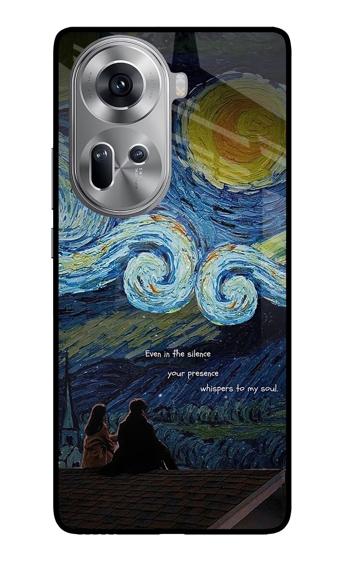 Softcore Oppo Reno11 Glass Case - Softcore Oppo Reno11 Glass Case Softcore Oppo Reno11 Glass Case
