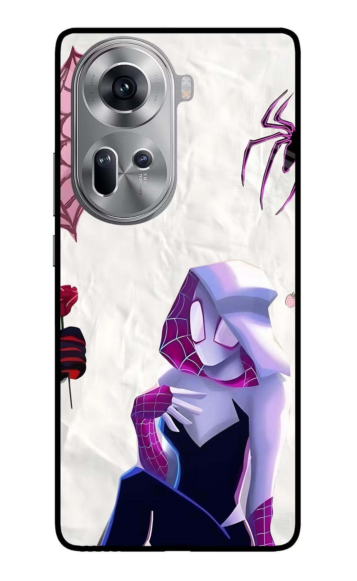 Gwen Verse Oppo Reno11 Glass Case - Gwen Verse Oppo Reno11 Glass Case Gwen Verse Oppo Reno11 Glass Case