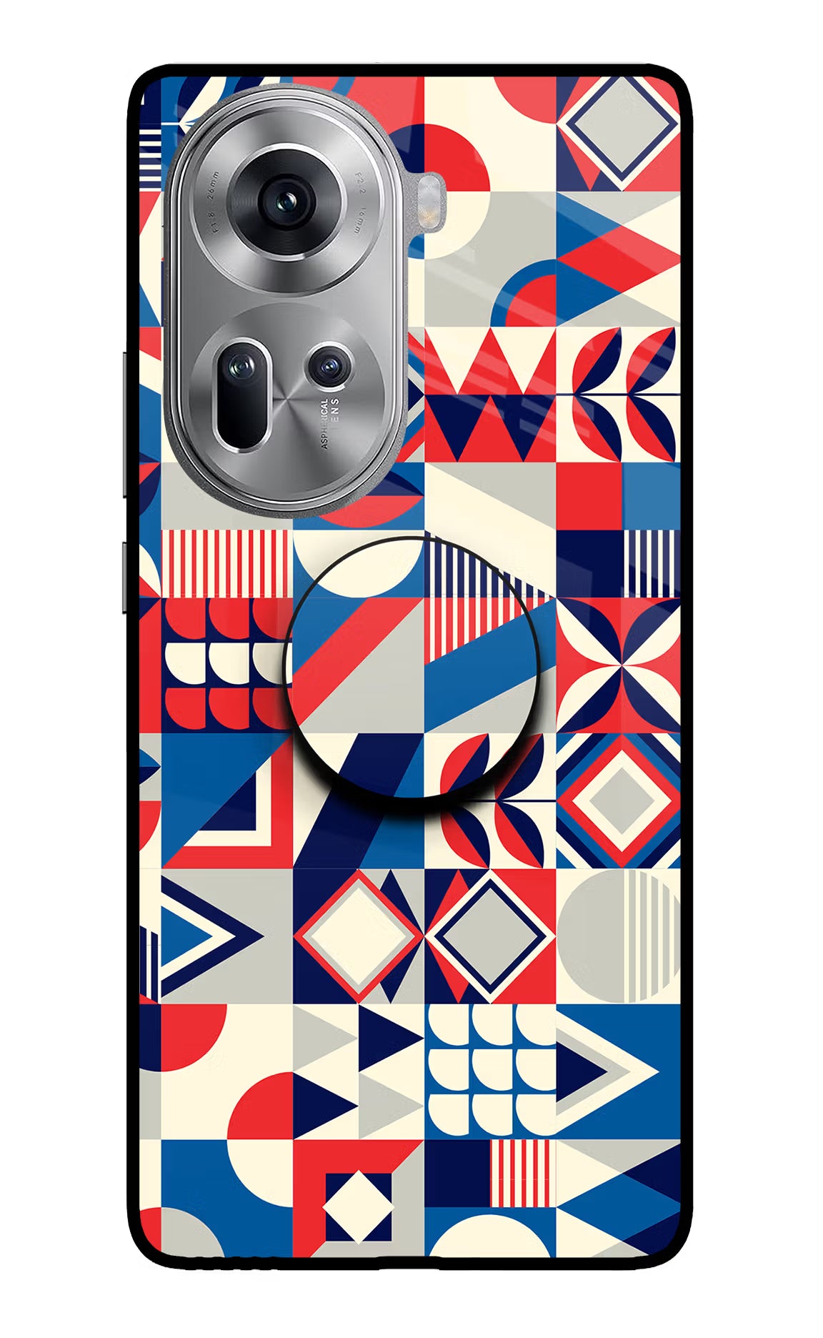 Colorful Pattern Oppo Reno11 Glass Case - Colorful Pattern Oppo Reno11 Glass Case Colorful Pattern Oppo Reno11 Glass Case