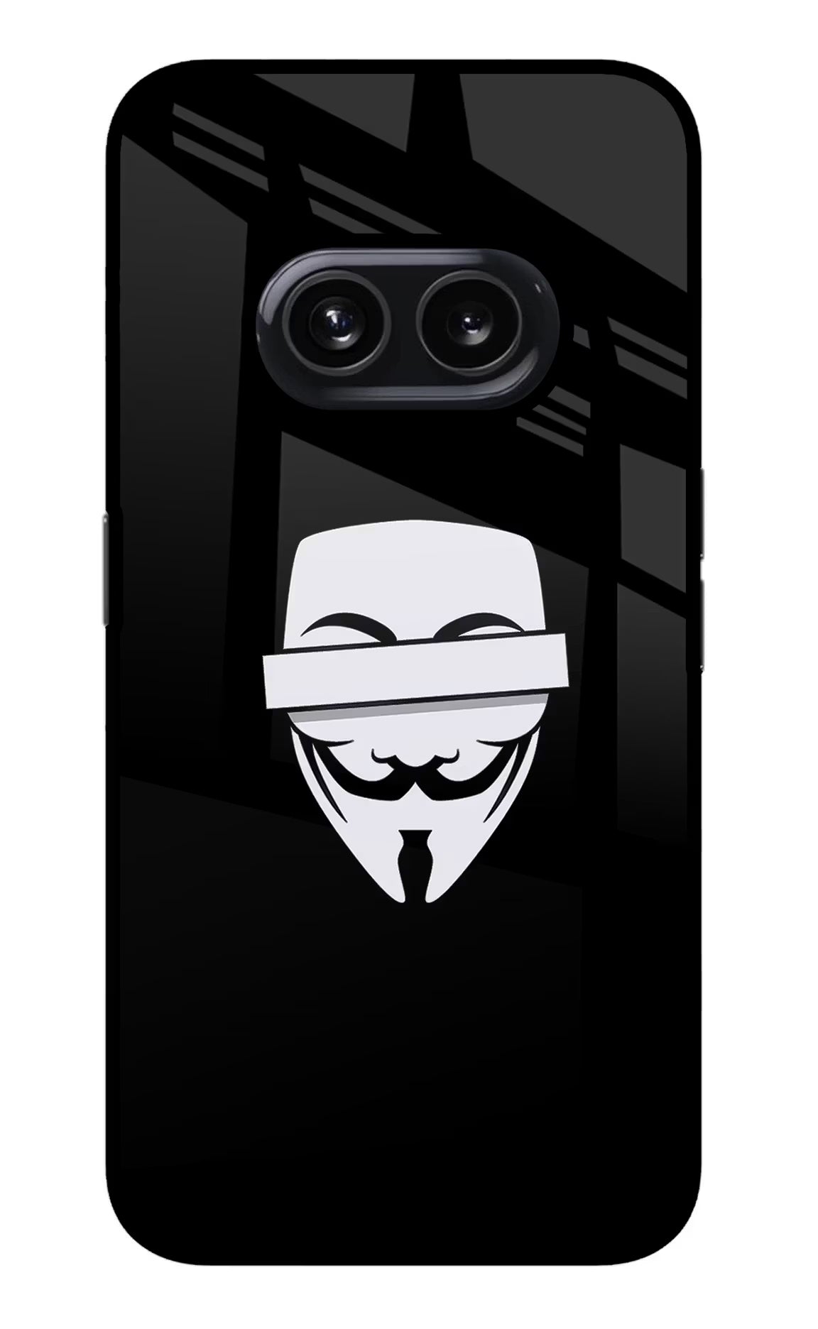 Anonymous Face Nothing Phone 2A Glass Case - Anonymous Face Nothing Phone 2A Glass Case Anonymous Face Nothing Phone 2A Glass Case