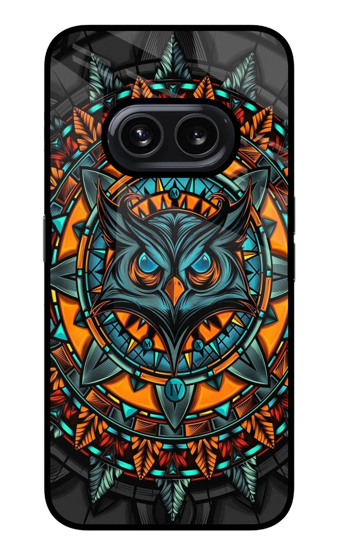 Angry Owl Art Nothing Phone 2A Glass Case - Angry Owl Art Nothing Phone 2A Glass Case Angry Owl Art Nothing Phone 2A Glass Case