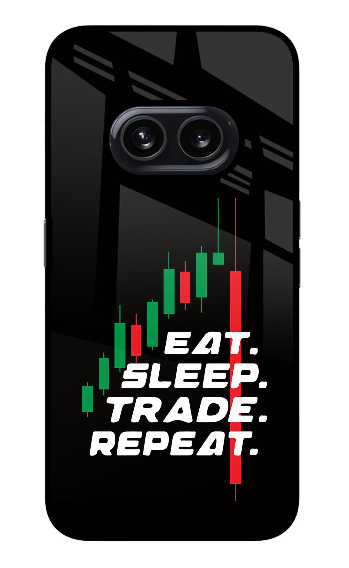 Eat Sleep Trade Repeat Nothing Phone 2A Glass Case - Eat Sleep Trade Repeat Nothing Phone 2A Glass Case Eat Sleep Trade Repeat Nothing Phone 2A Glass Case