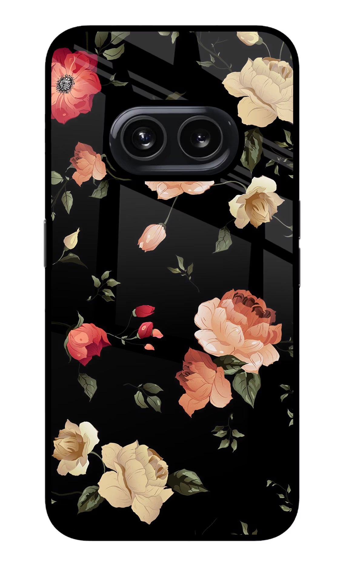 Flowers Nothing Phone 2A Glass Case - Flowers Nothing Phone 2A Glass Case Flowers Nothing Phone 2A Glass Case