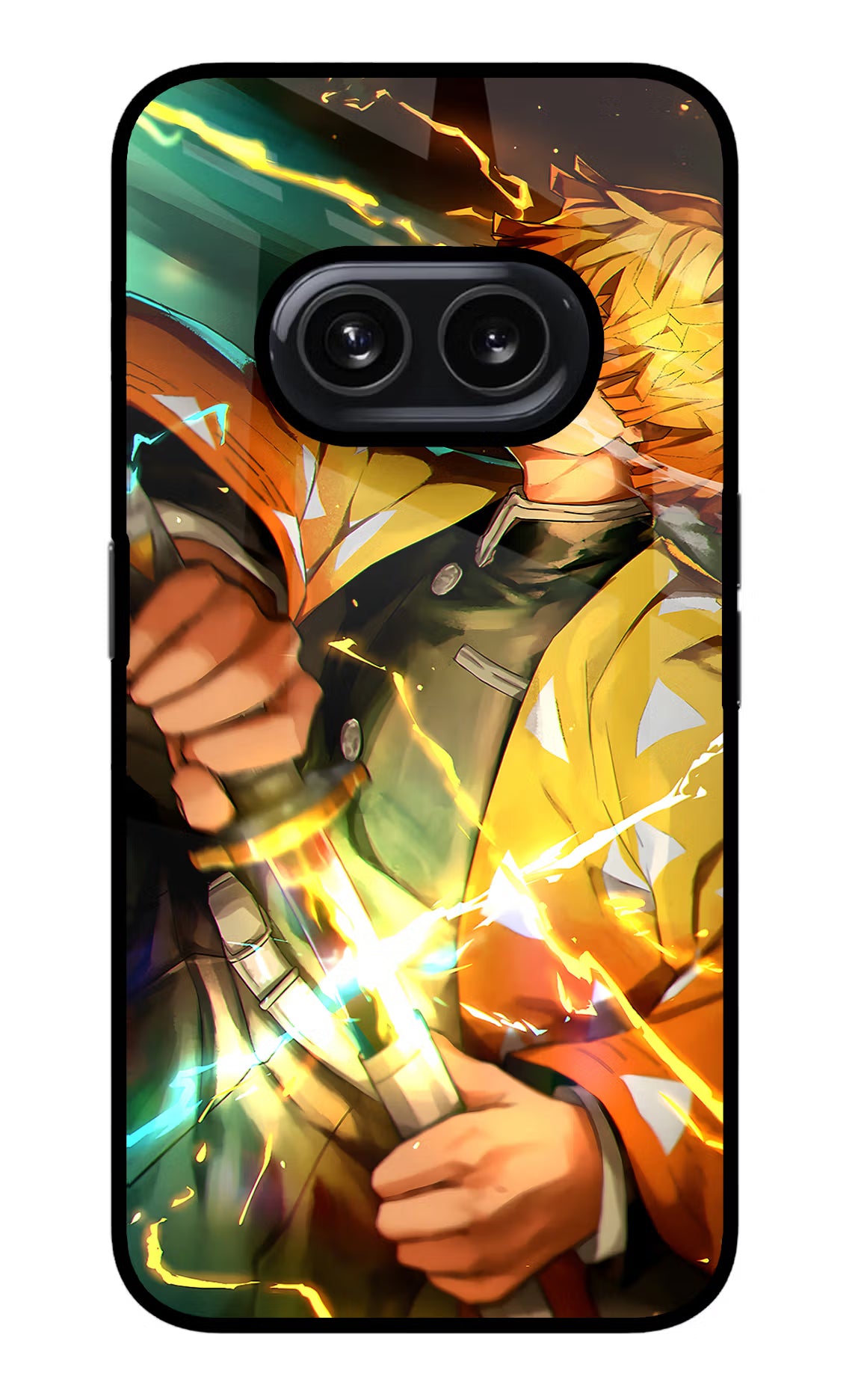 Demon Slayer Nothing Phone 2A Glass Case - Demon Slayer Nothing Phone 2A Glass Case Demon Slayer Nothing Phone 2A Glass Case