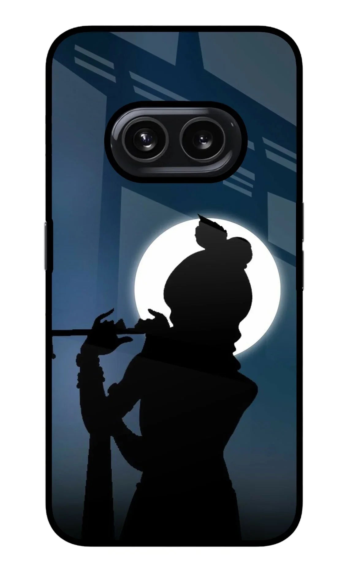 Shri Krishna Silhouette Nothing Phone 2A Glass Case - Shri Krishna Silhouette Nothing Phone 2A Glass Case Shri Krishna Silhouette Nothing Phone 2A Glass Case