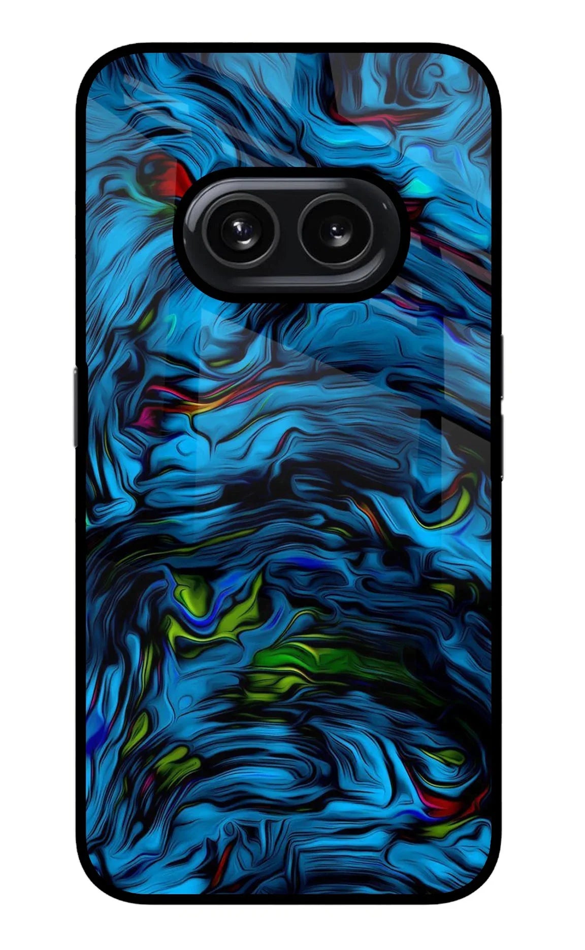 Dark Blue Abstract Nothing Phone 2A Glass Case - Dark Blue Abstract Nothing Phone 2A Glass Case Dark Blue Abstract Nothing Phone 2A Glass Case