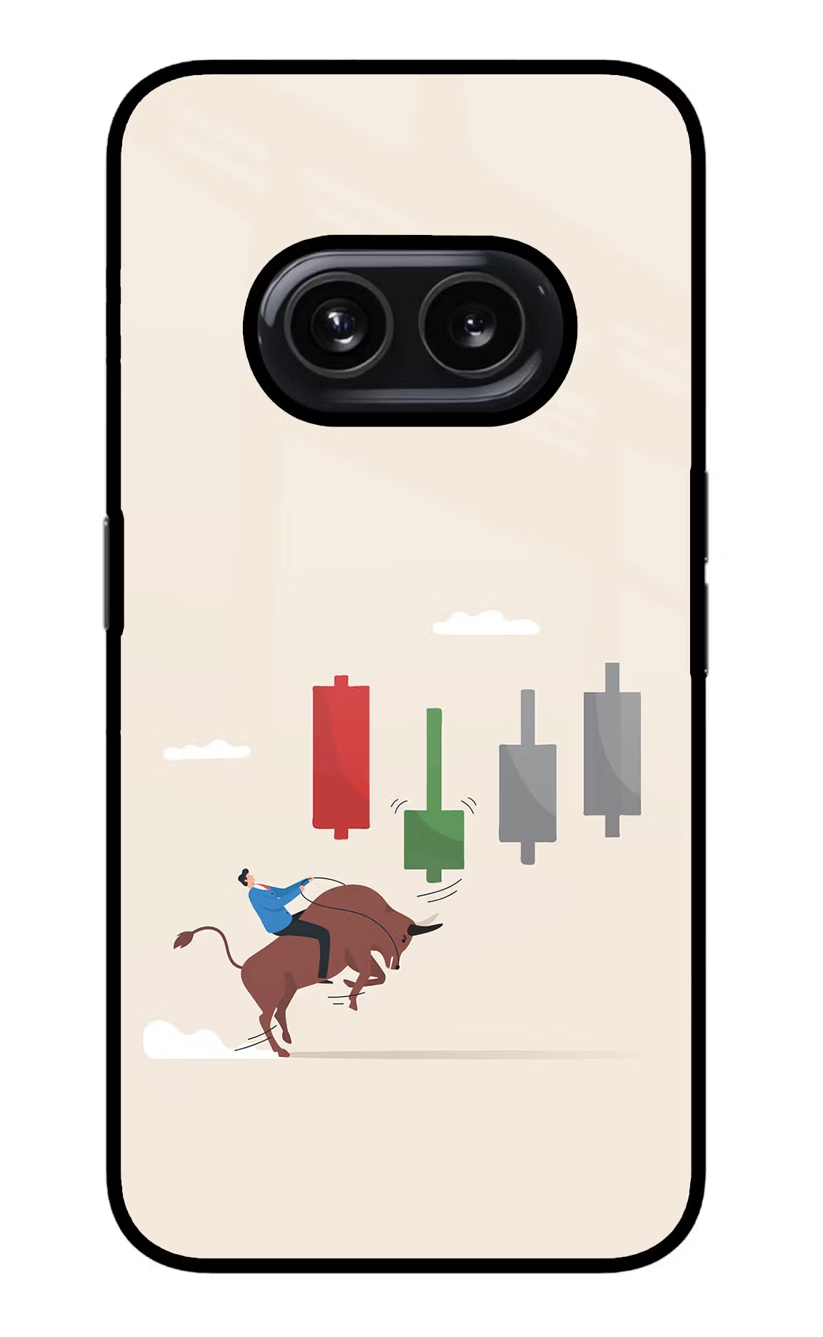 Bull Trading Momentum Nothing Phone 2A Glass Case - Bull Trading Momentum Nothing Phone 2A Glass Case Bull Trading Momentum Nothing Phone 2A Glass Case
