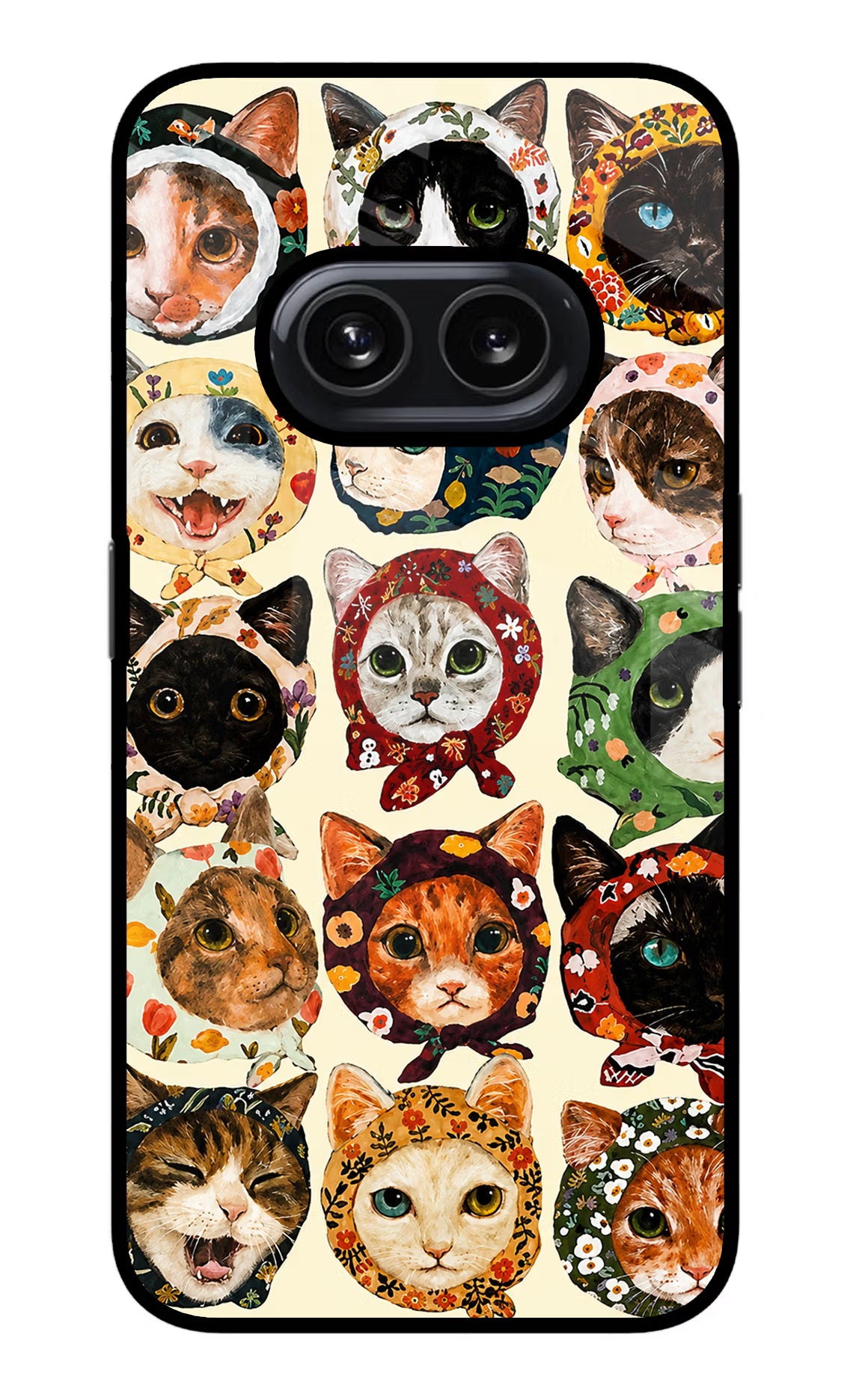 Cool Cat Nothing Phone 2A Glass Case - Cool Cat Nothing Phone 2A Glass Case Cool Cat Nothing Phone 2A Glass Case