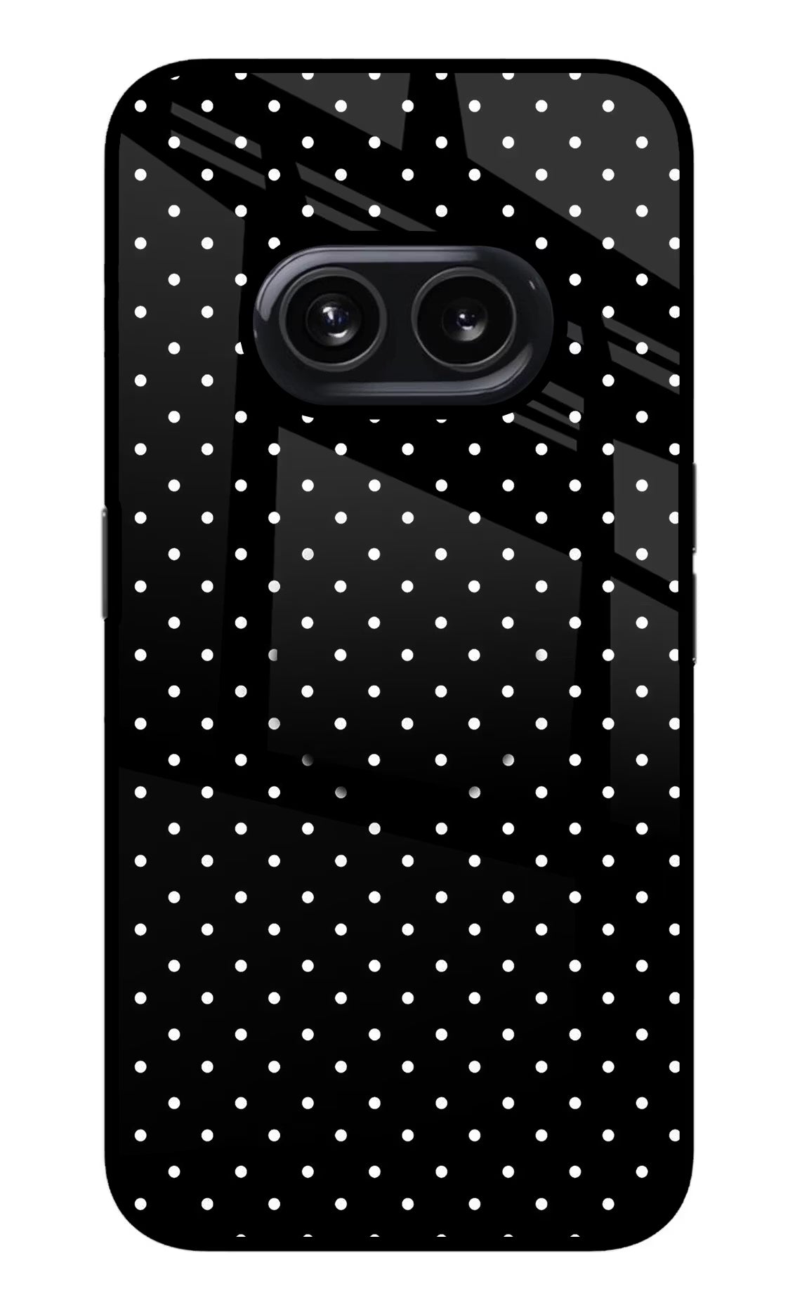 White Dots Nothing Phone 2A Glass Case - White Dots Nothing Phone 2A Glass Case White Dots Nothing Phone 2A Glass Case