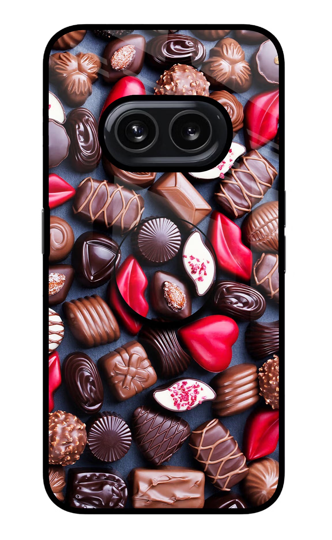 Chocolates Nothing Phone 2A Glass Case - Chocolates Nothing Phone 2A Glass Case Chocolates Nothing Phone 2A Glass Case