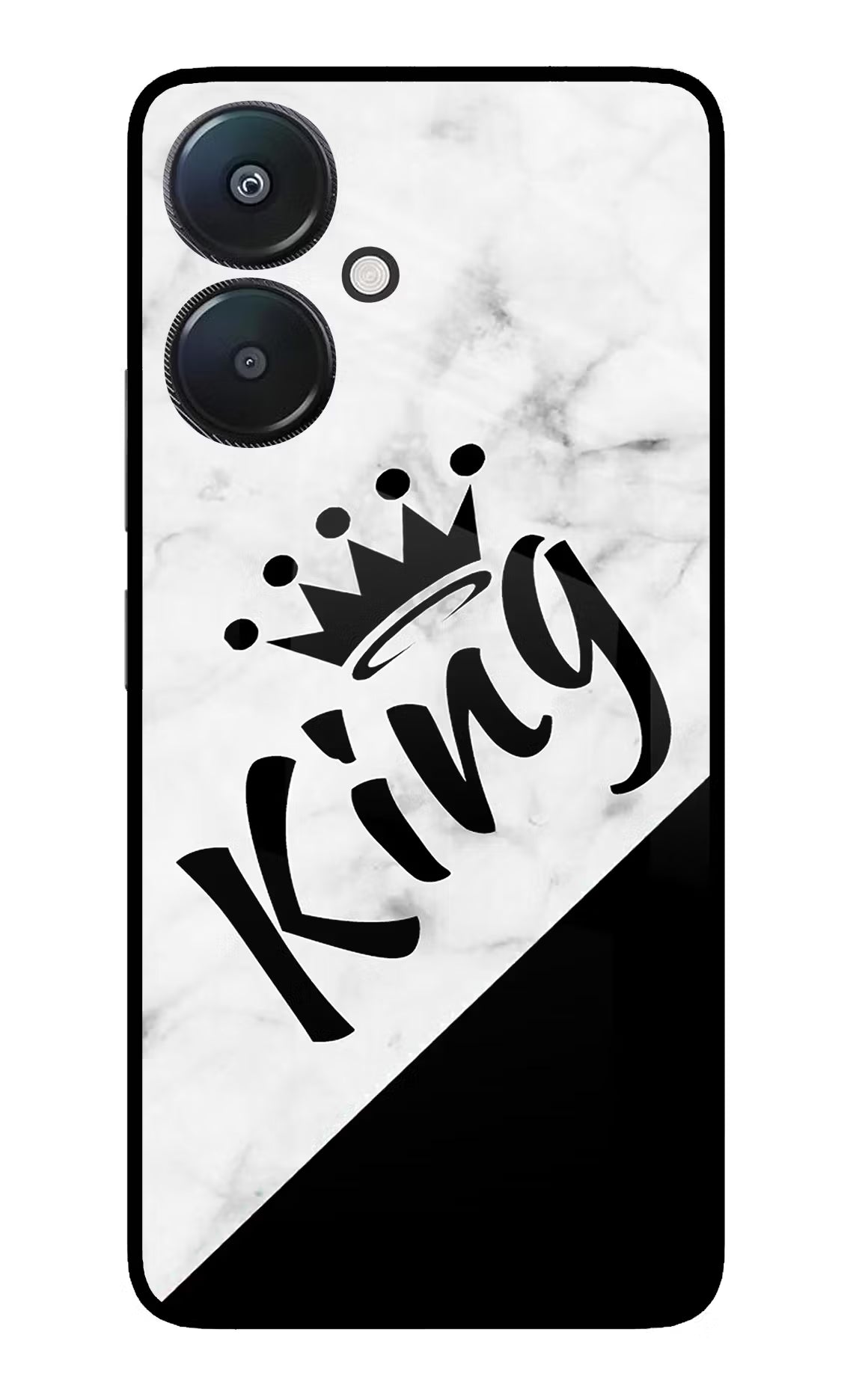 King Redmi 13C 5G Glass Case - King Redmi 13C 5G Glass Case King Redmi 13C 5G Glass Case